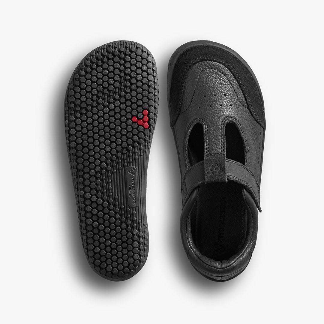Vivobarefoot Gobi T-Bar Kids – Obsidian