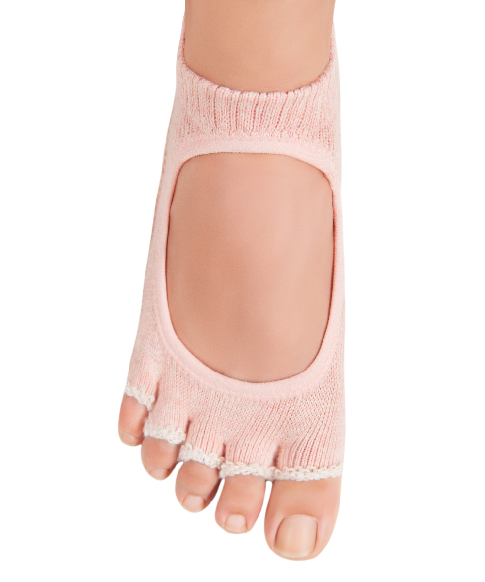 Knitido Plus "Kokoro" - Yoga & Pilates Toe Socks - Carnation