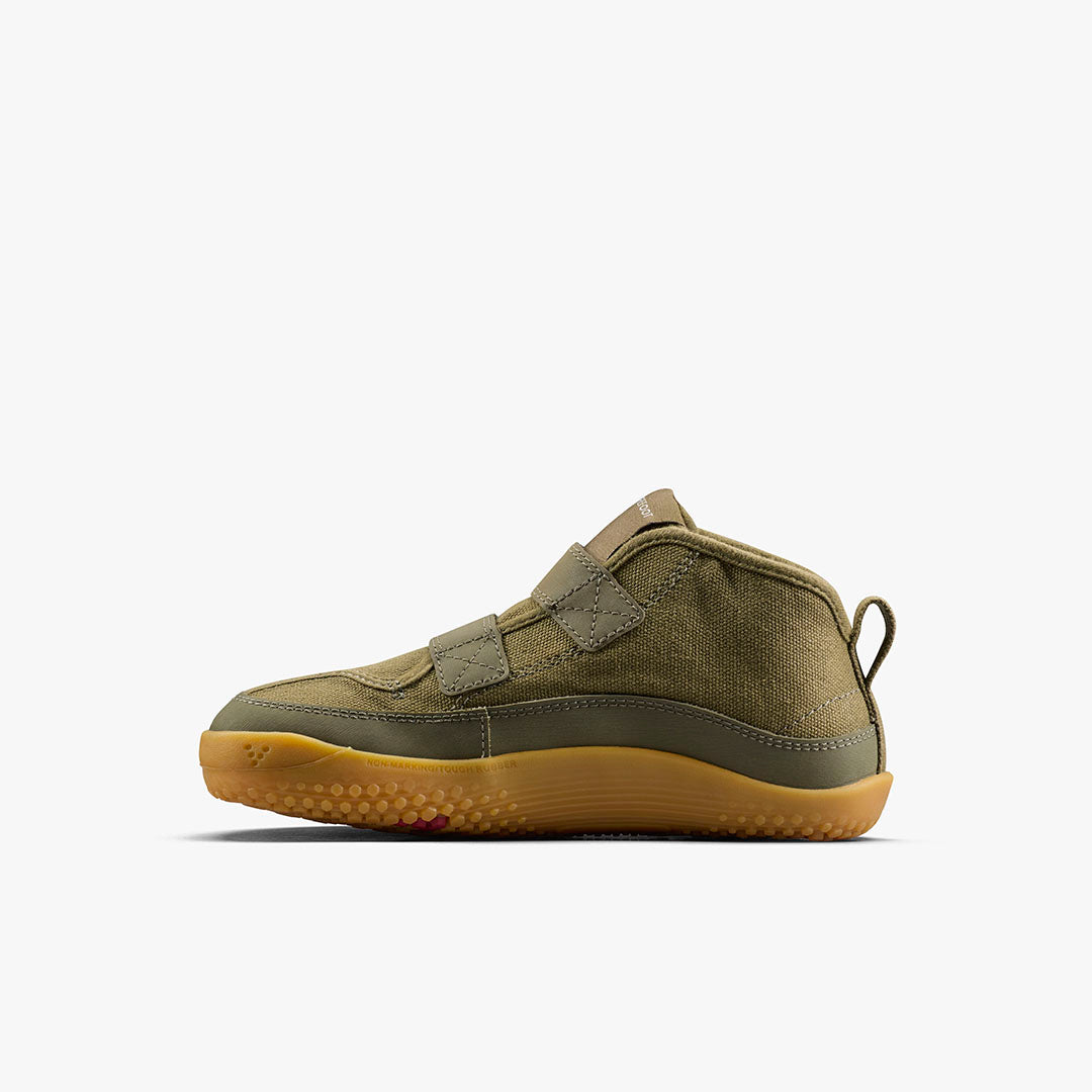 Vivobarefoot Gobi Utility Preschool – Dark Olive