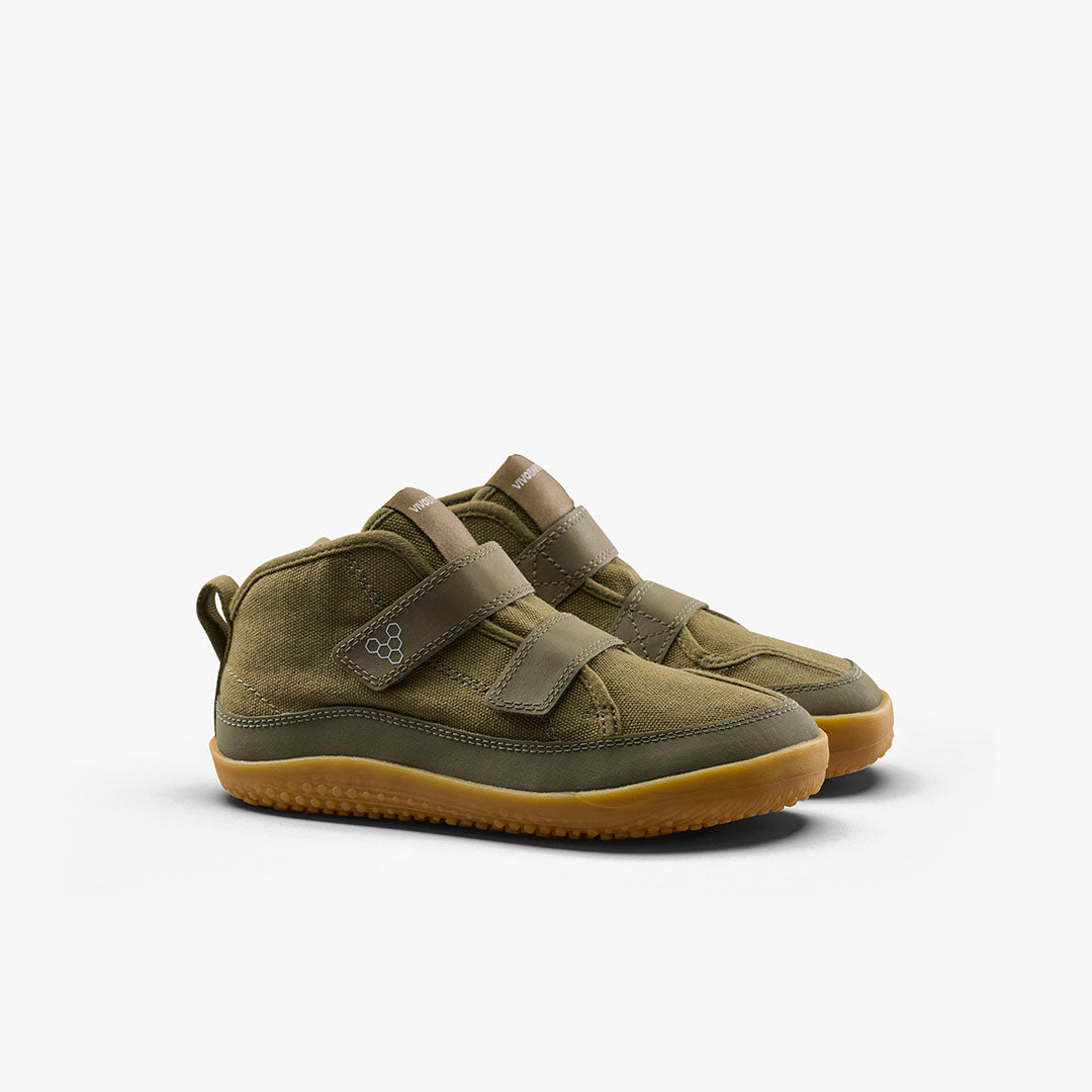 Vivobarefoot Gobi Utility Preschool – Dark Olive