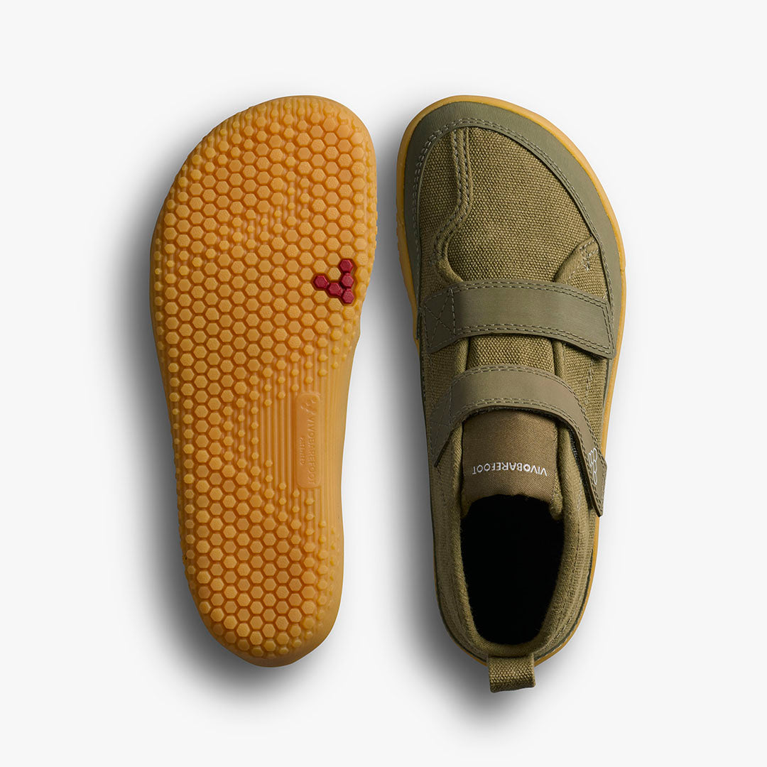 Vivobarefoot Gobi Utility Preschool – Dark Olive