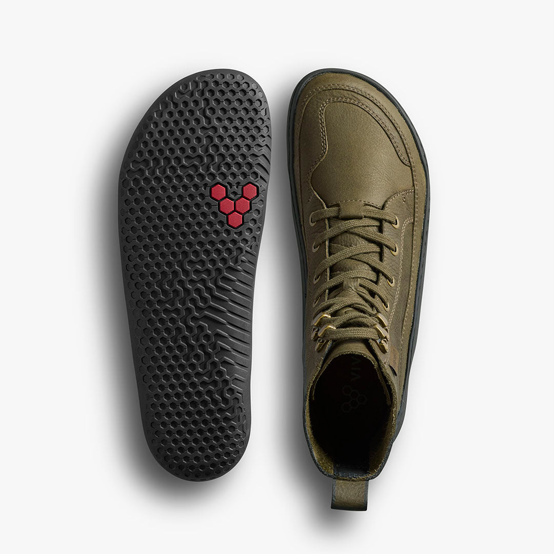 Vivobarefoot Gobi Boot Womens – Dark Olive