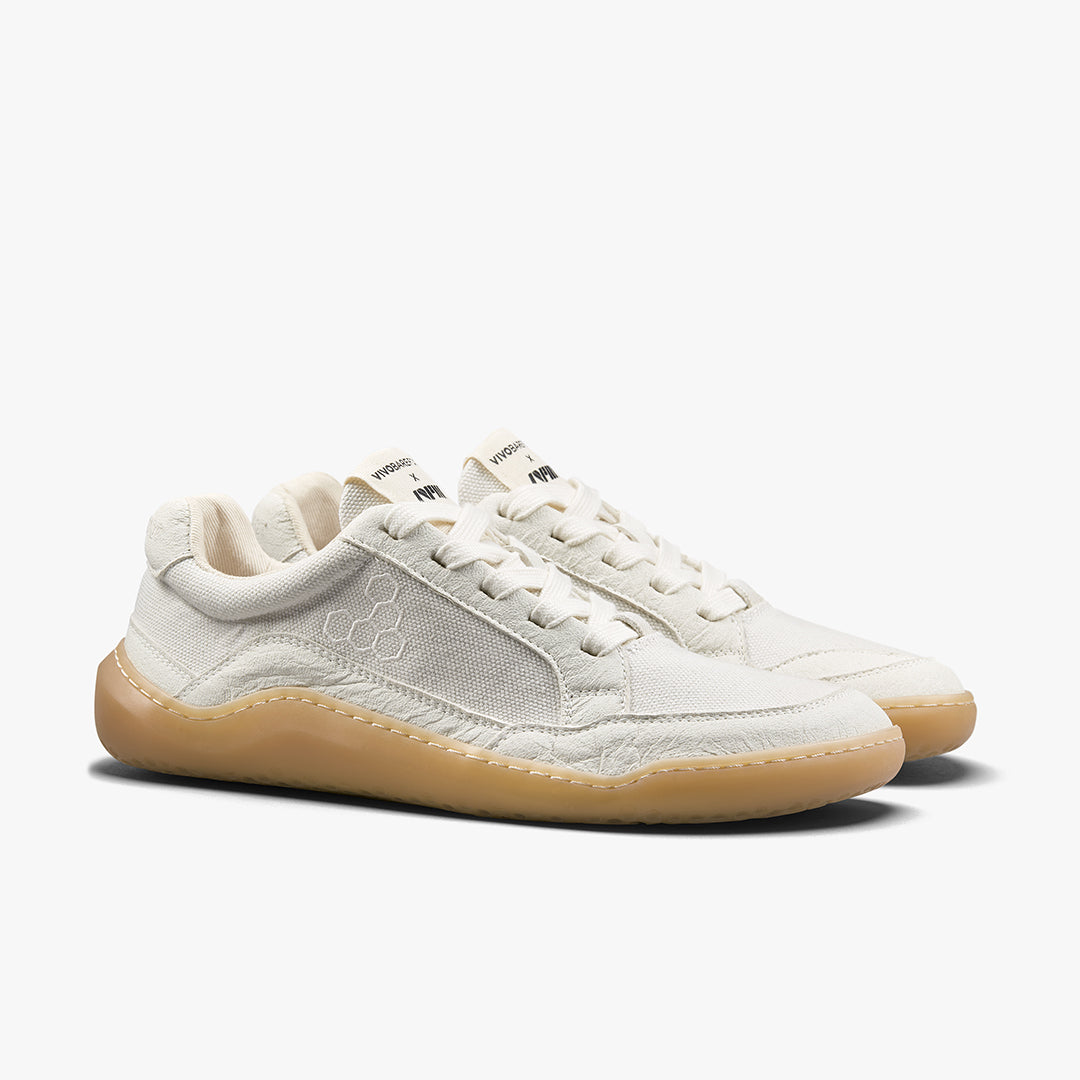 Vivobarefoot Gobi II Sneaker Premium Canvas Womens – Natural White