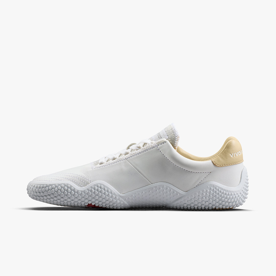 Vivobarefoot Motus Studio Sneaker Leather Womens – Bright White