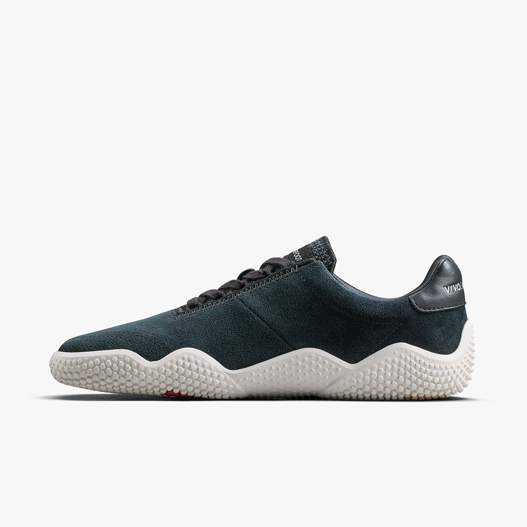 Vivobarefoot Motus Studio Sneaker Leather Womens – Obsidian/White