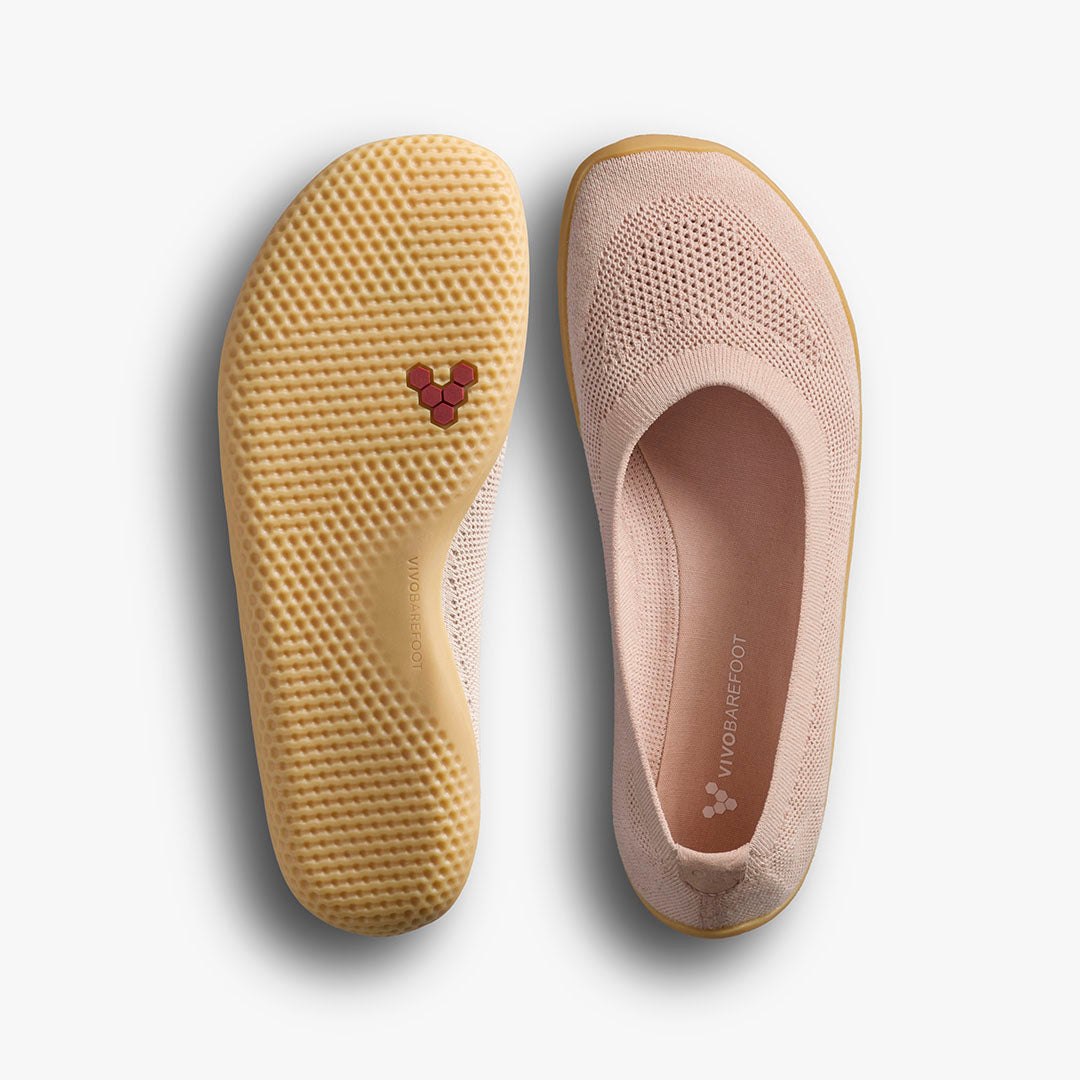 Vivobarefoot Asana Yin Ballerina Knit – Rose