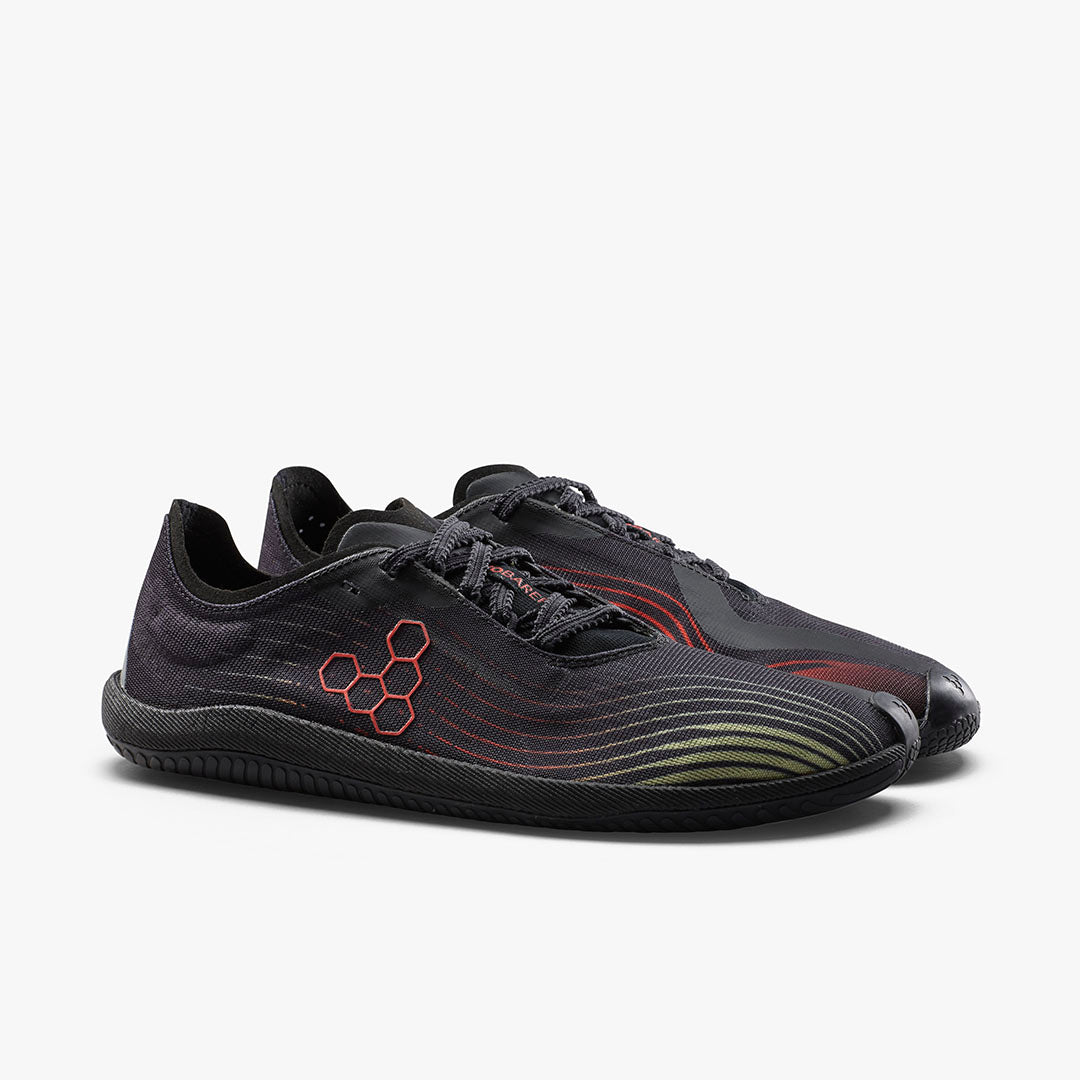 Vivobarefoot Primus Flow Womens – Obsidian/Cherry Tomato