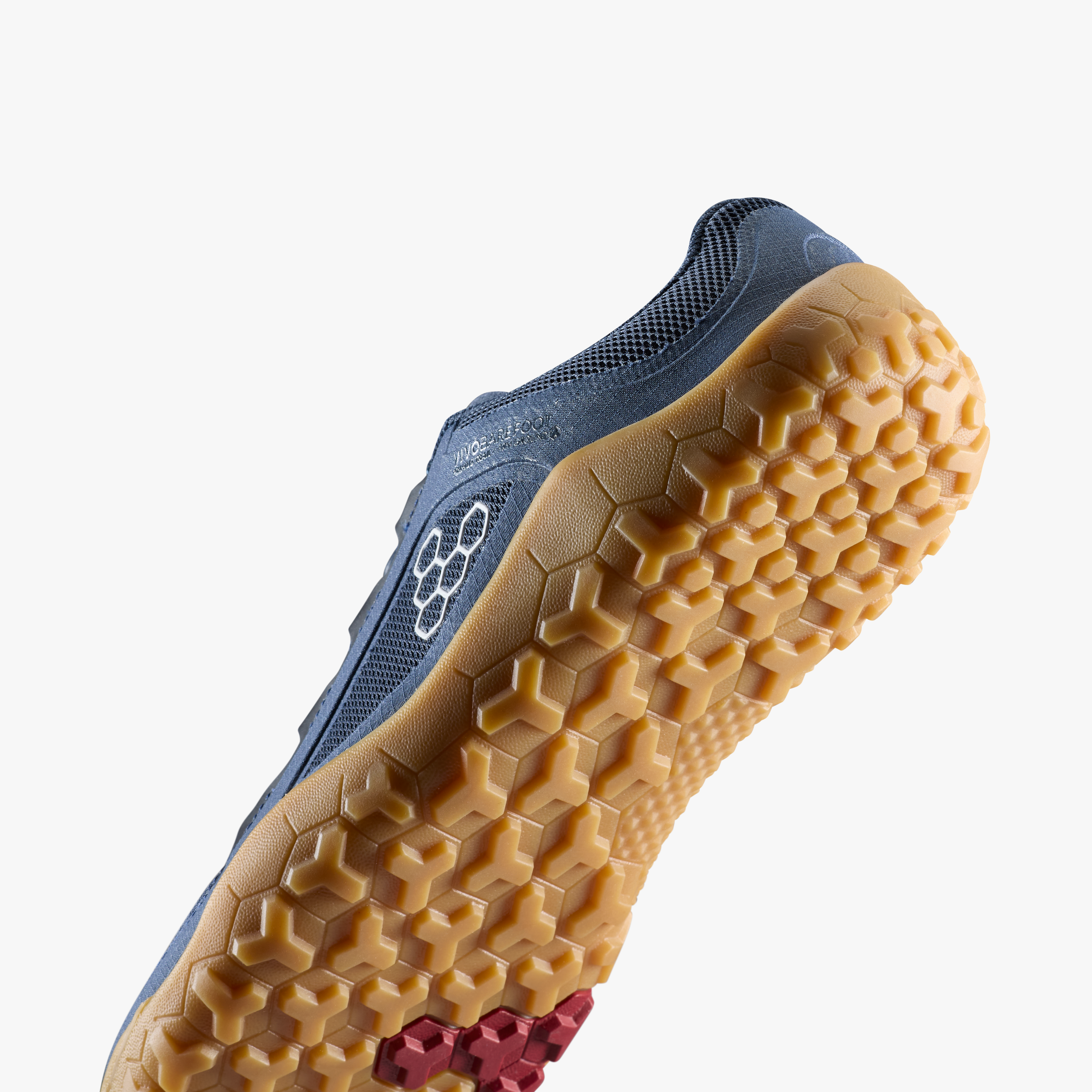Vivobarefoot Primus Trail FG 3.5 Mens Insignia Blue/Gum, detalje nærbillede 2