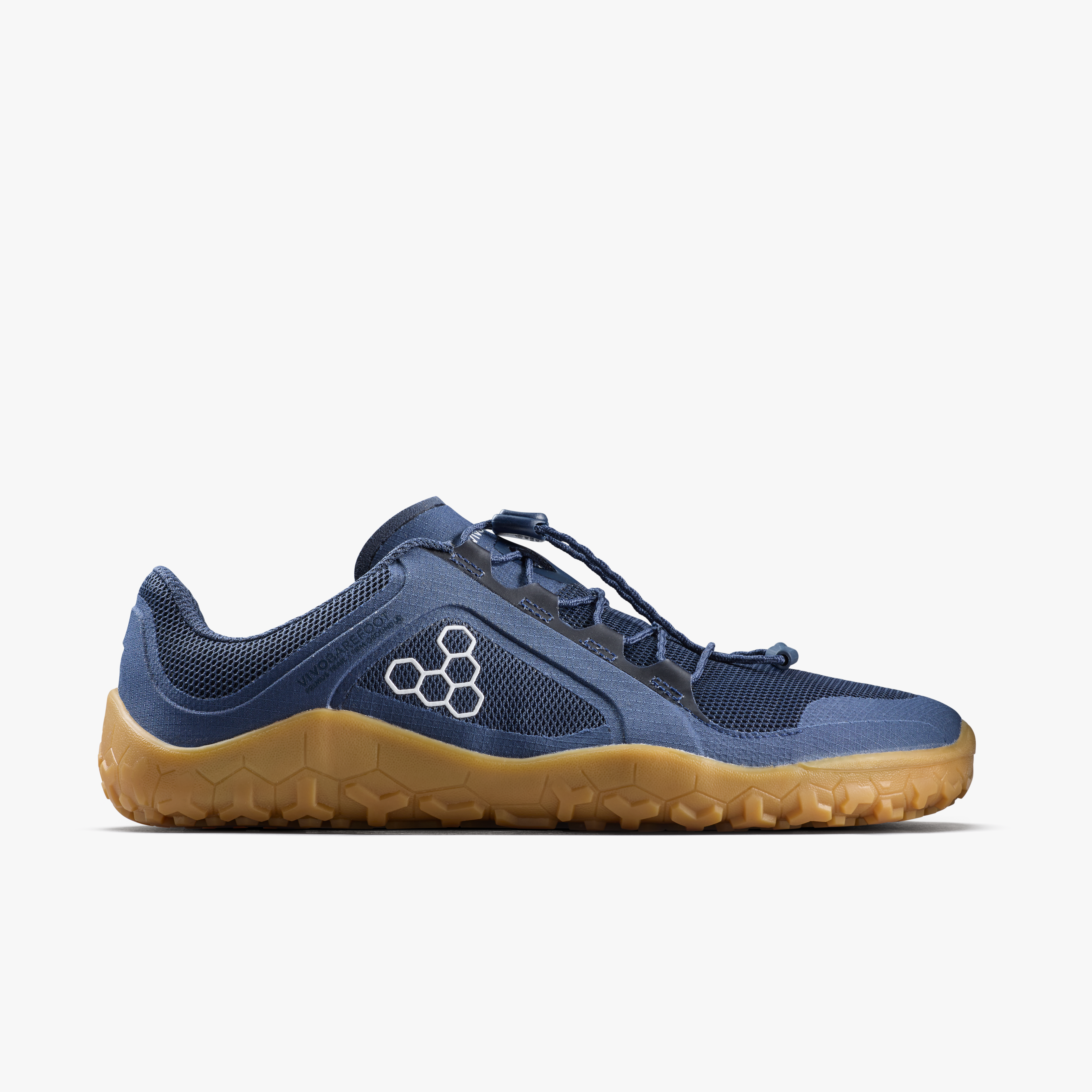 Vivobarefoot Primus Trail FG 3.5 Womens Insignia Blue/Gum, set fra siden