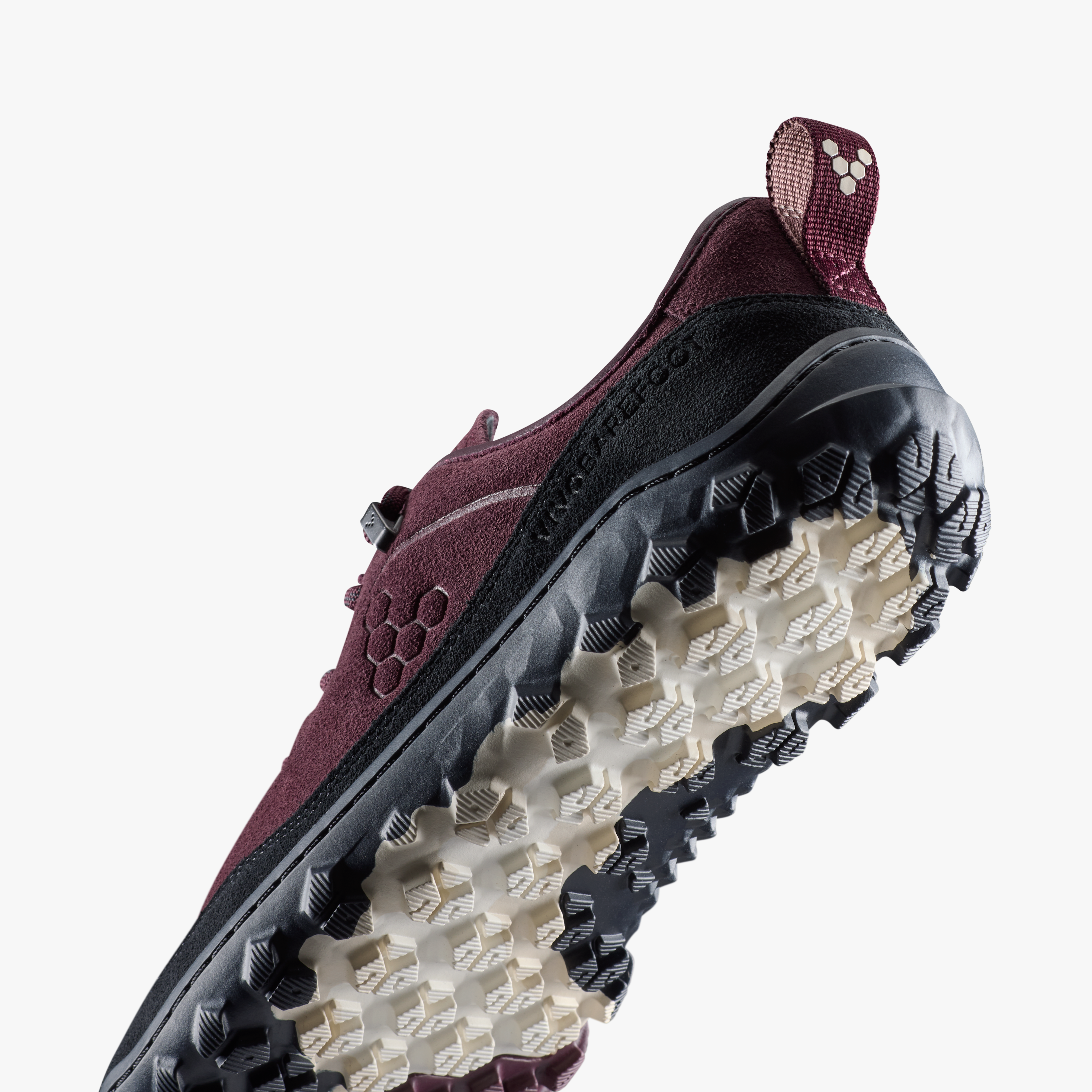 Vivobarefoot Tracker Leather AT Low II Suede Mens Fig, detalje nærbillede 2