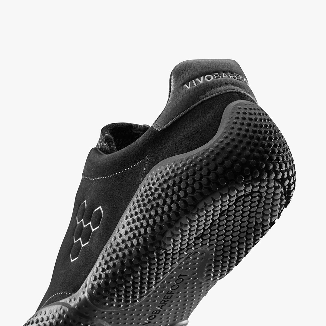 Vivobarefoot Motus Studio Sneaker Leather Mens – Obsidian