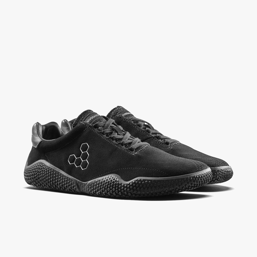 Vivobarefoot Motus Studio Sneaker Leather Mens – Obsidian