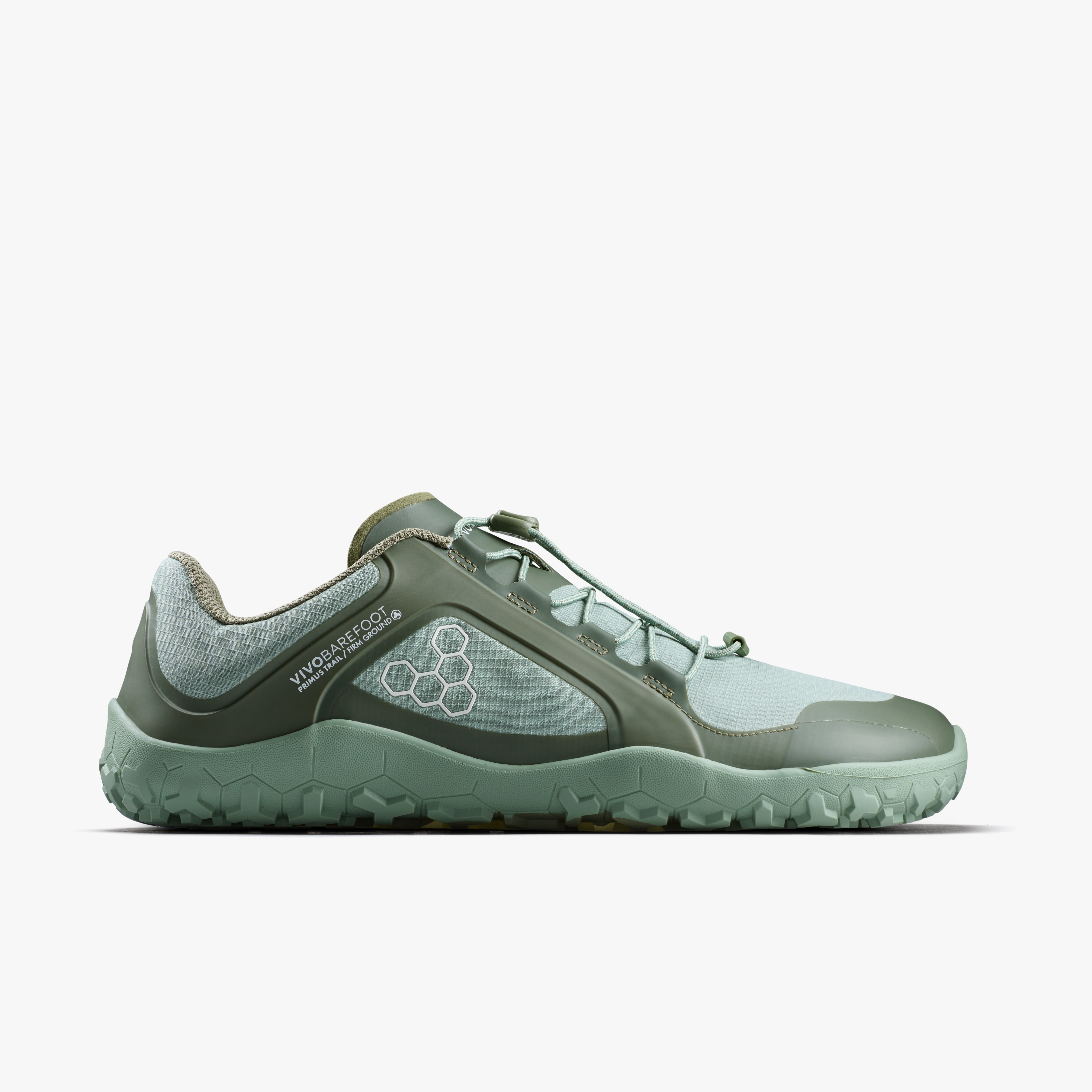 Vivobarefoot Primus Trail III All Weather FG Mens Moss, set fra siden
