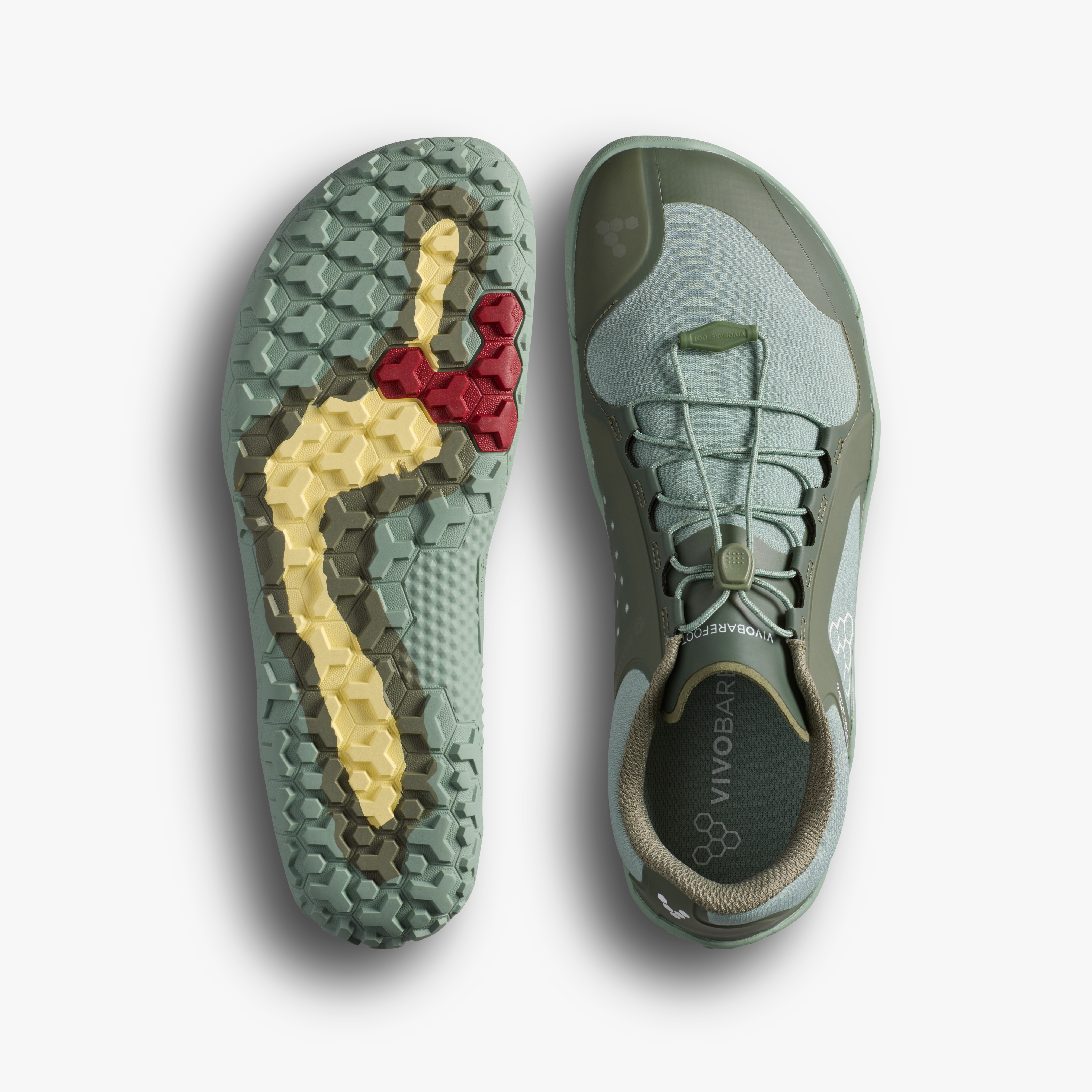 Vivobarefoot Primus Trail III All Weather FG Mens Moss, sål og overdel