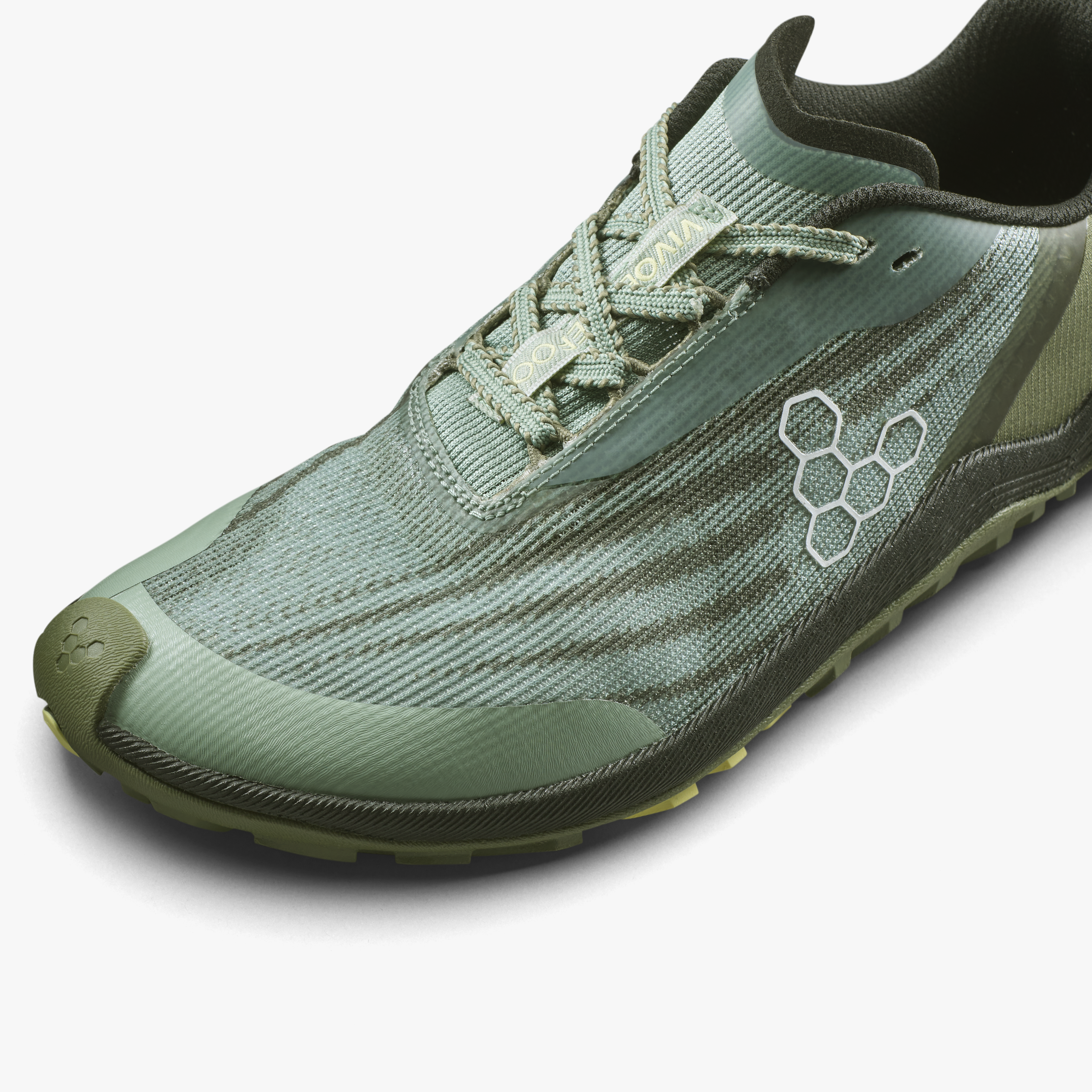 Vivobarefoot Primus Trail Flow Mens – Tangerine – Closeup1