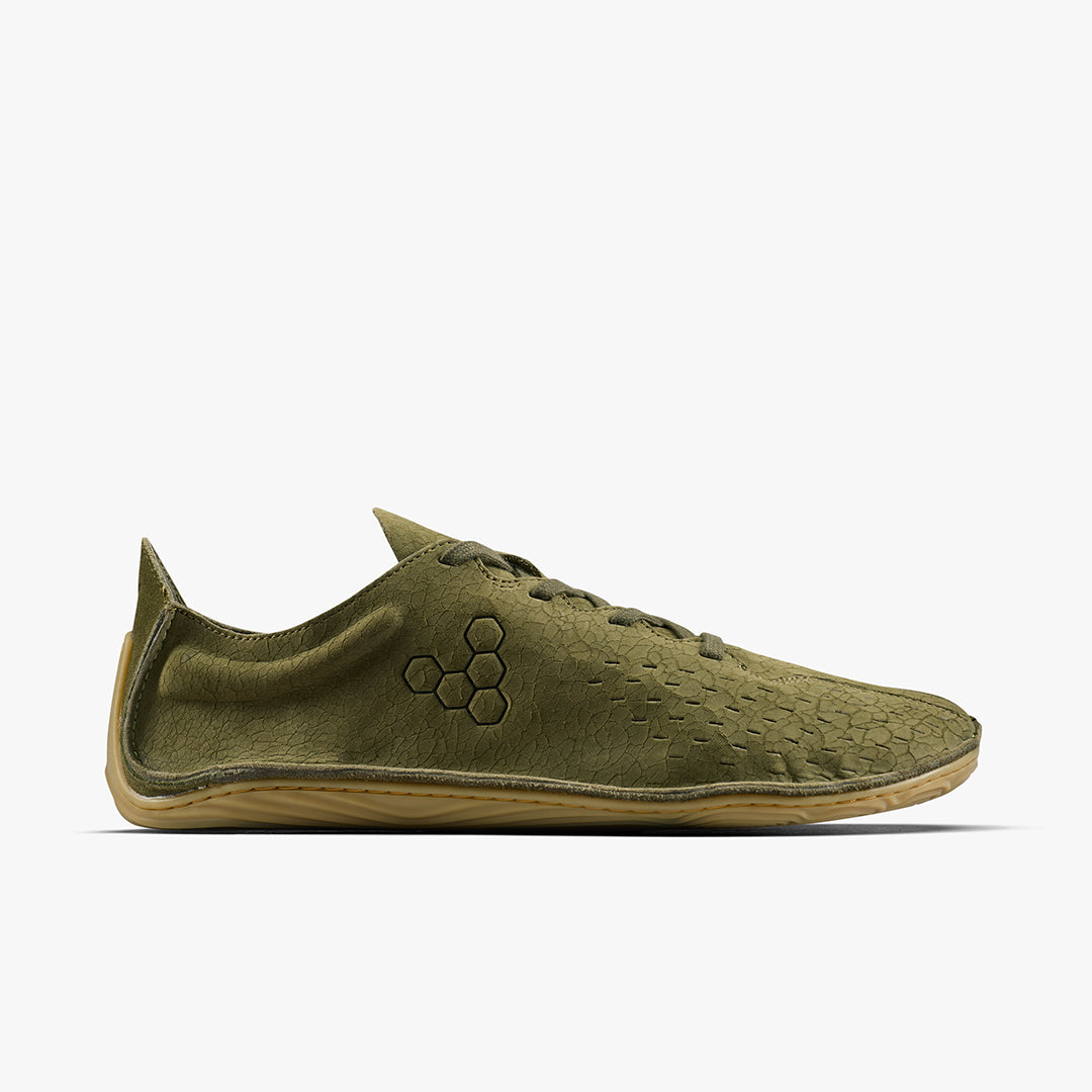 Vivobarefoot Sensus Mens – Dark Olive Cracked Leather