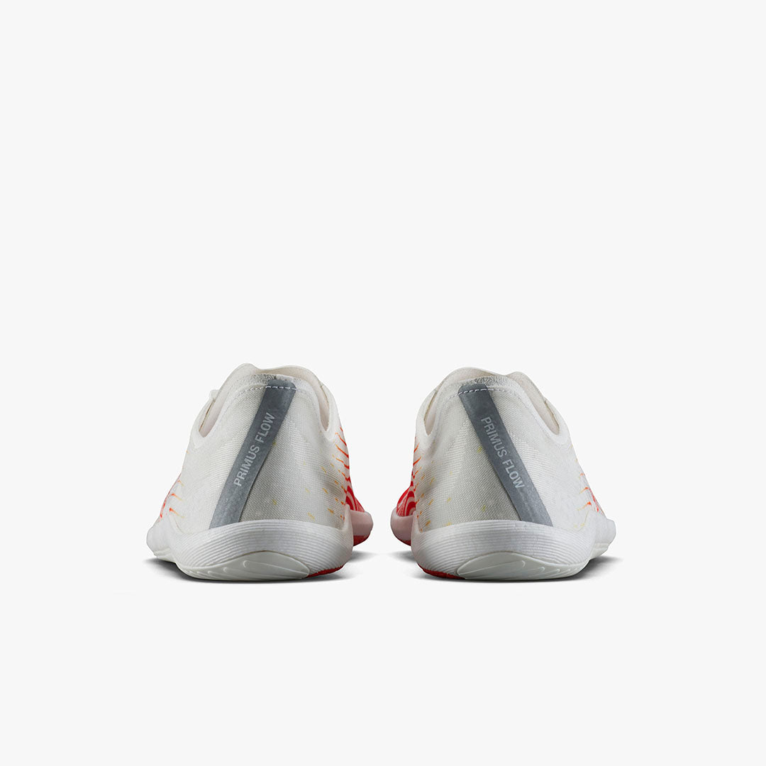 Vivobarefoot Primus Flow Mens – Bright White/Neon Orange