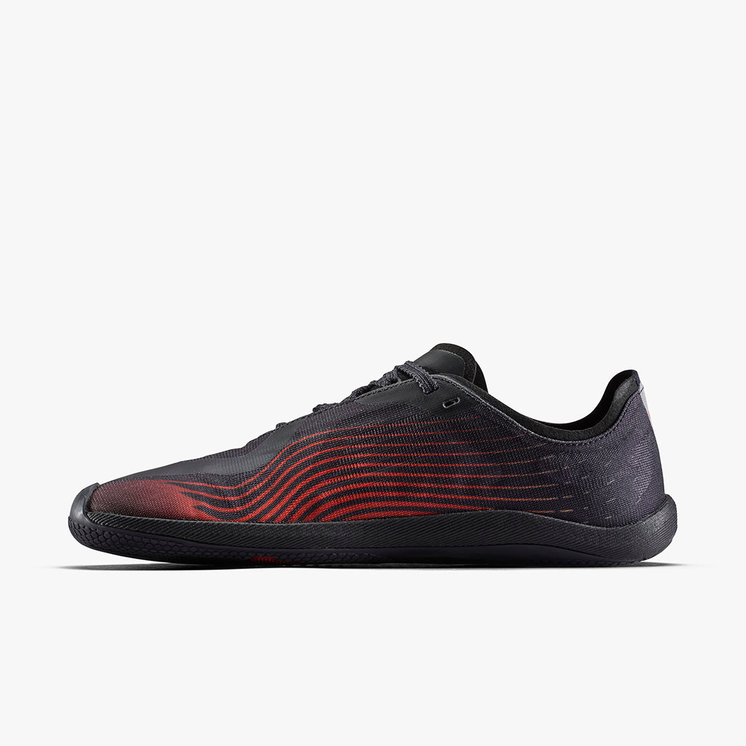 Vivobarefoot Primus Flow Mens – Obsidian/Cherry Tomato