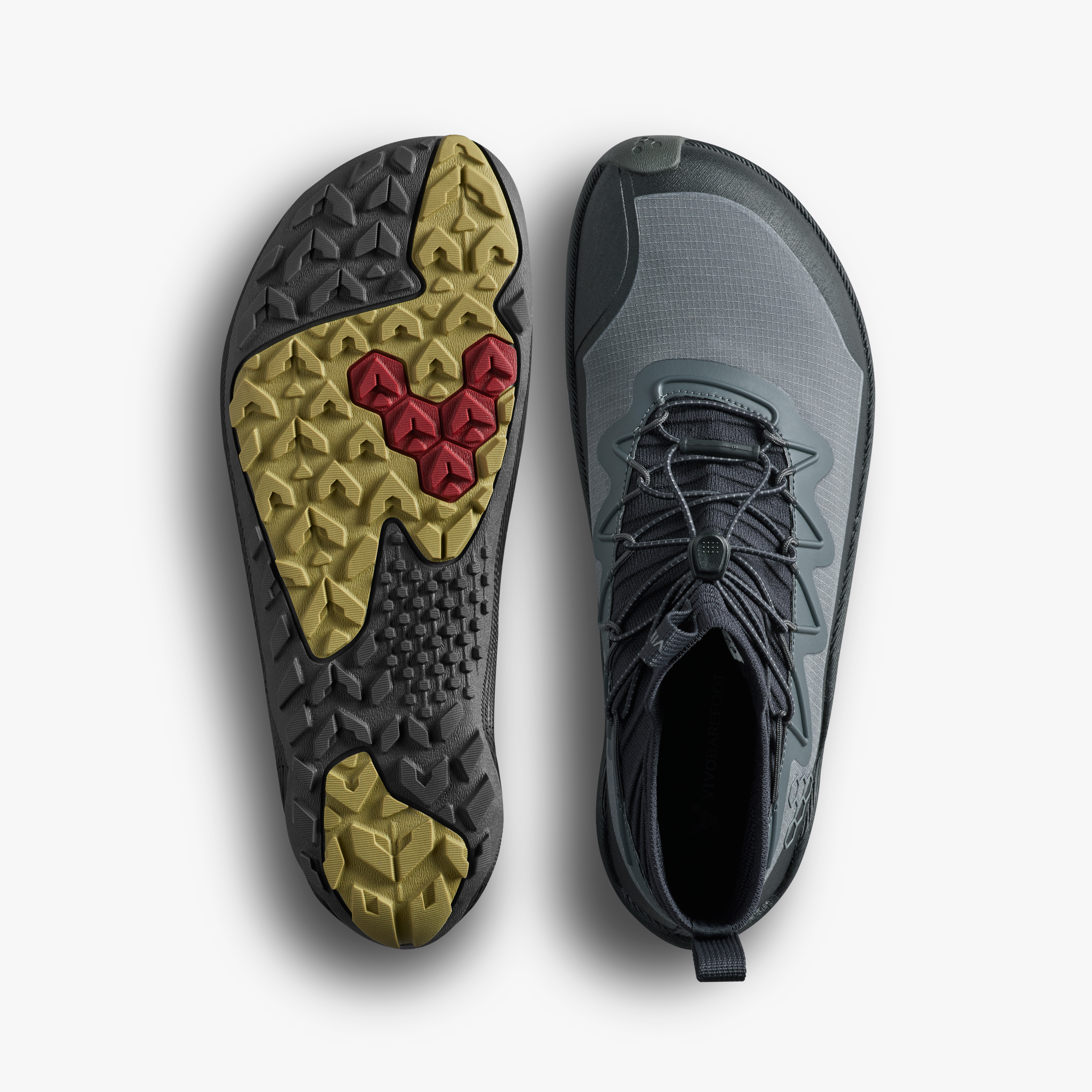 Vivobarefoot Primus Trail Flow Mid II Mens – Dark Shadow – SoleAndTop