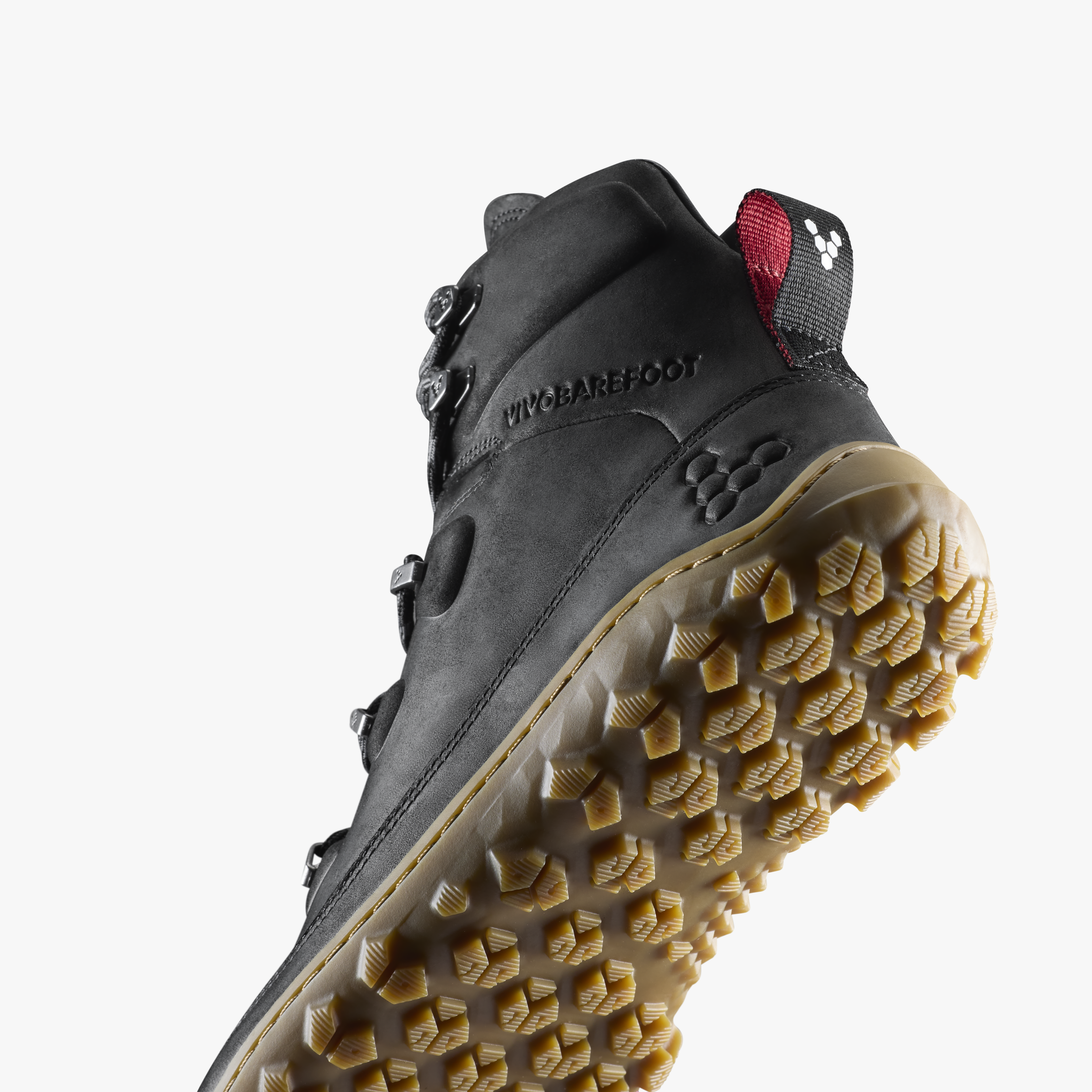 Vivobarefoot Tracker Leather AT II Mens – Obsidian – Closeup2