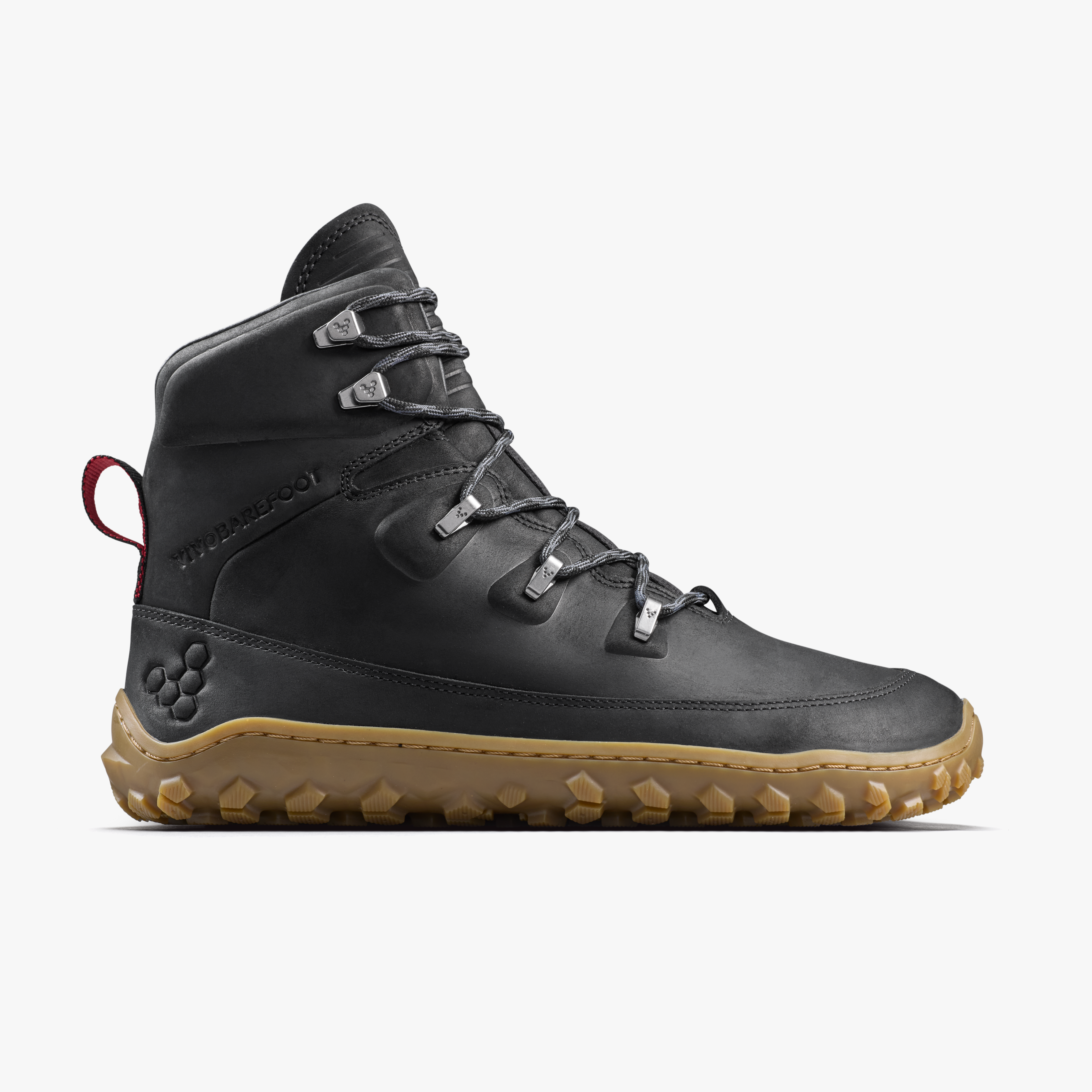 Vivobarefoot Tracker Leather AT II Mens – Obsidian – Side