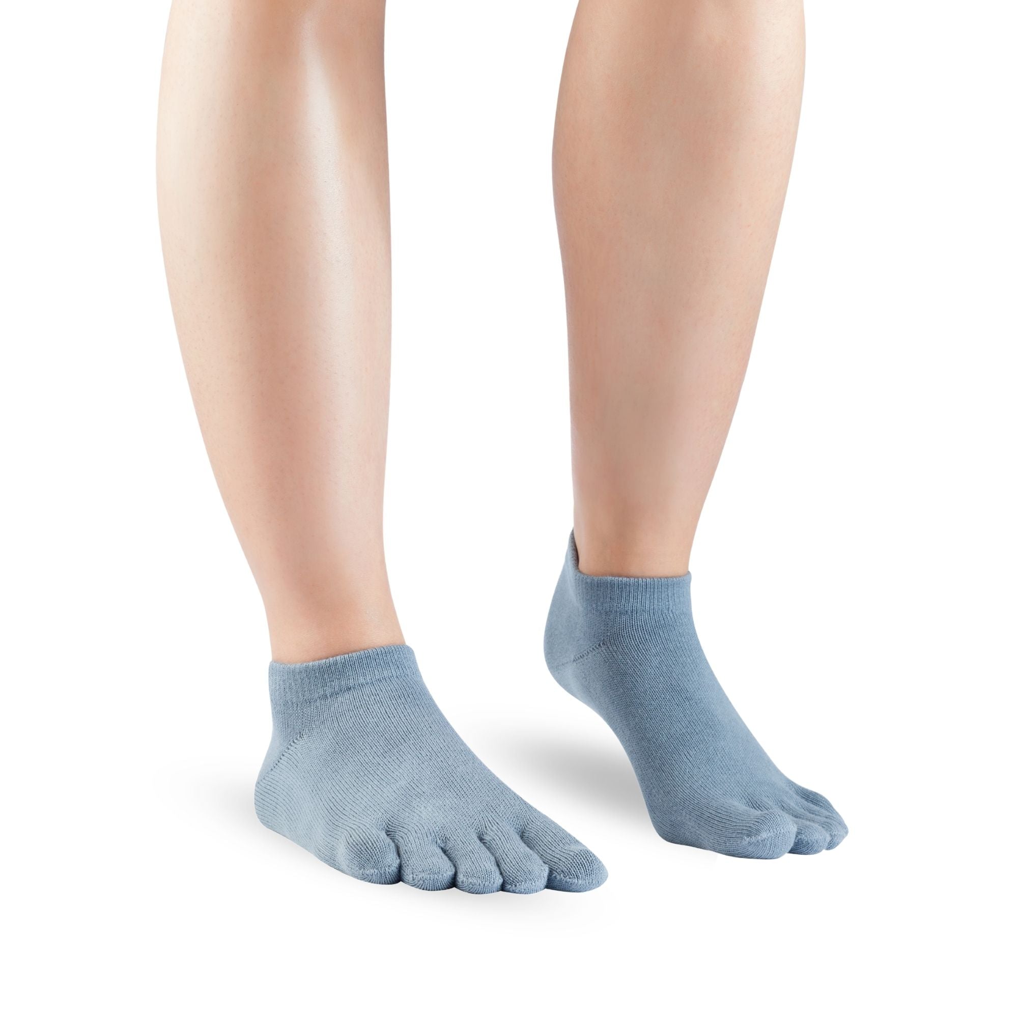 Knitido Essentials – Calzini con punta da sneaker – Blu grigio