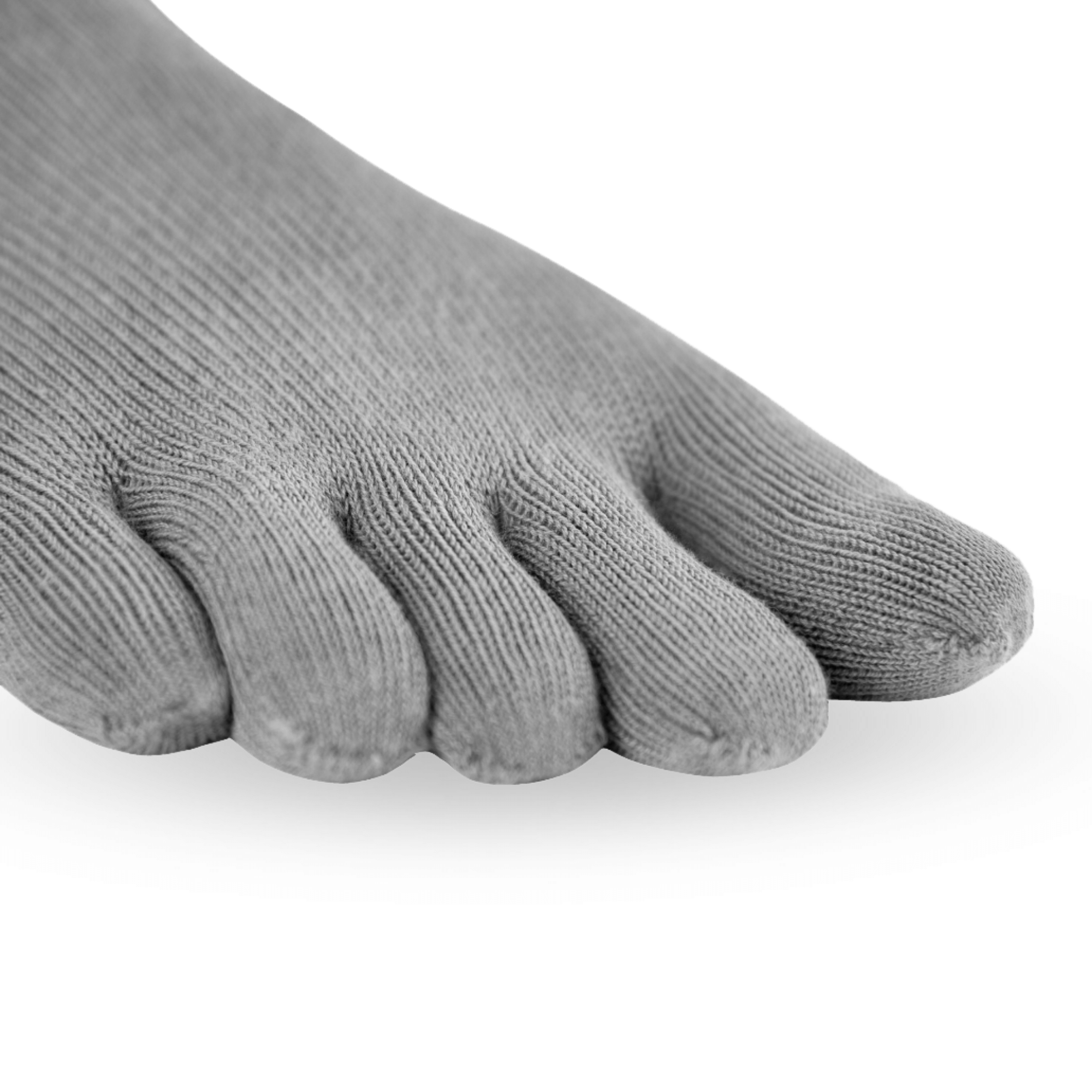 Knitido Dr. Foot Silver Protect Midi - Ankle Toe Socks - Light Grey
