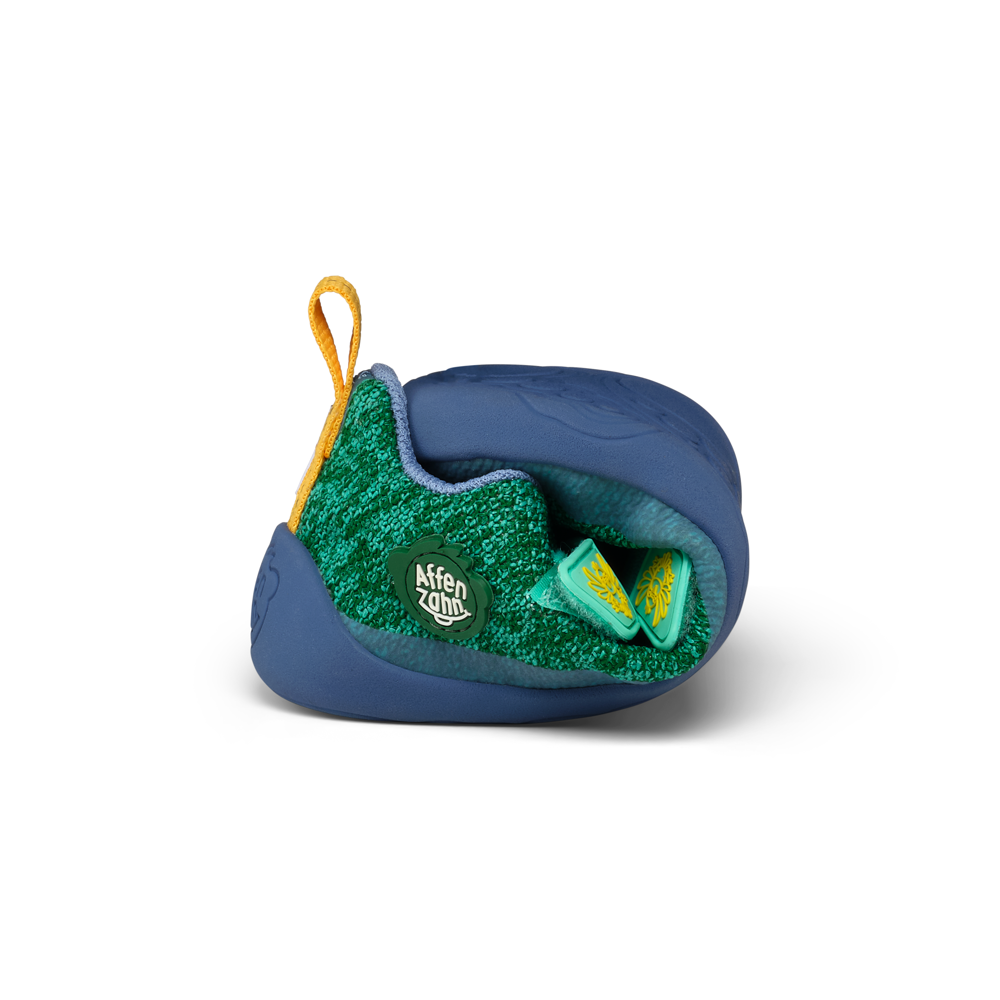 Affenzahn Sneaker Knit Happy barfodssko til børn i farven Bird of Paradise, set ovenfra