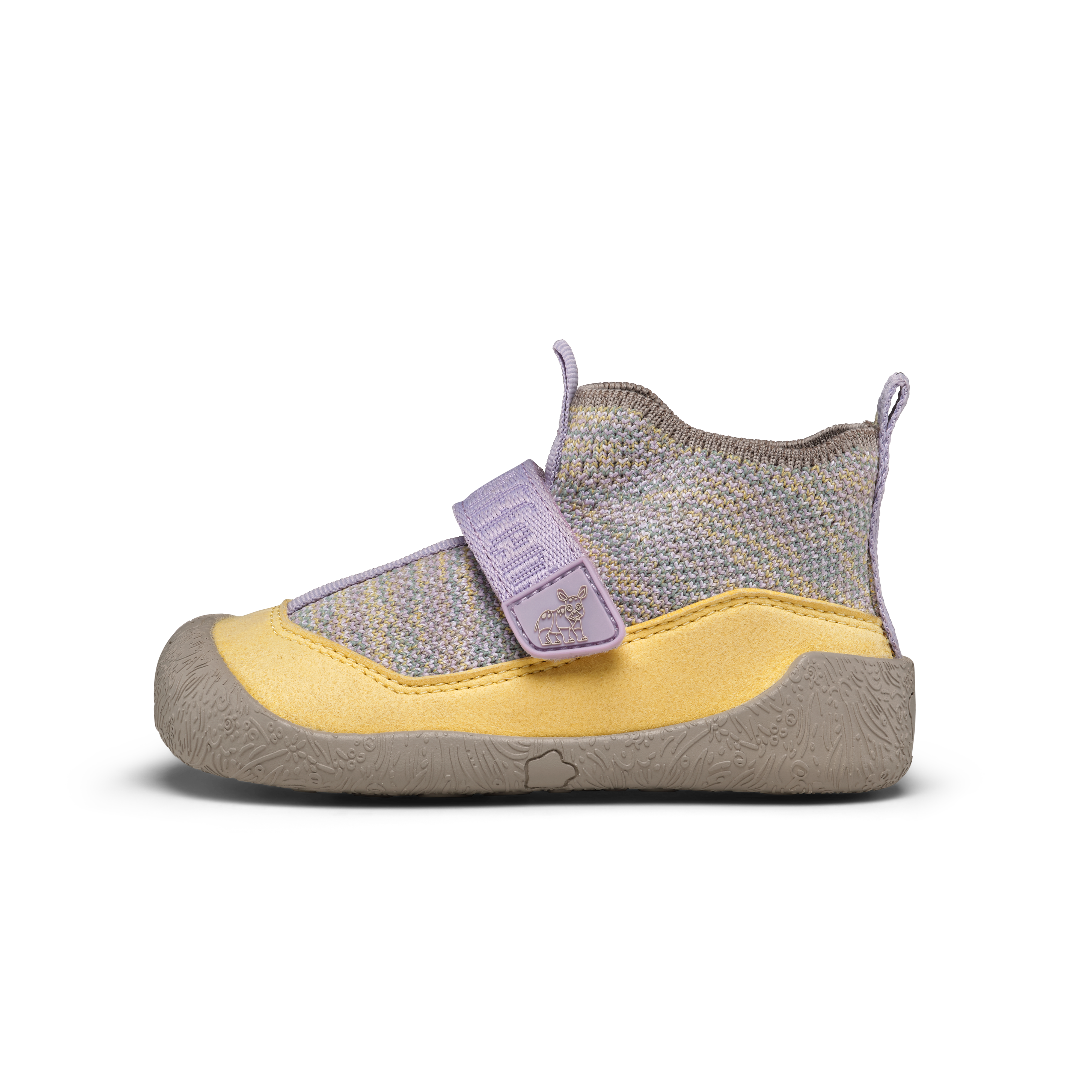 Affenzahn Prewalker Knit Toddly barfodssko til børn i farven Rhino, detalje