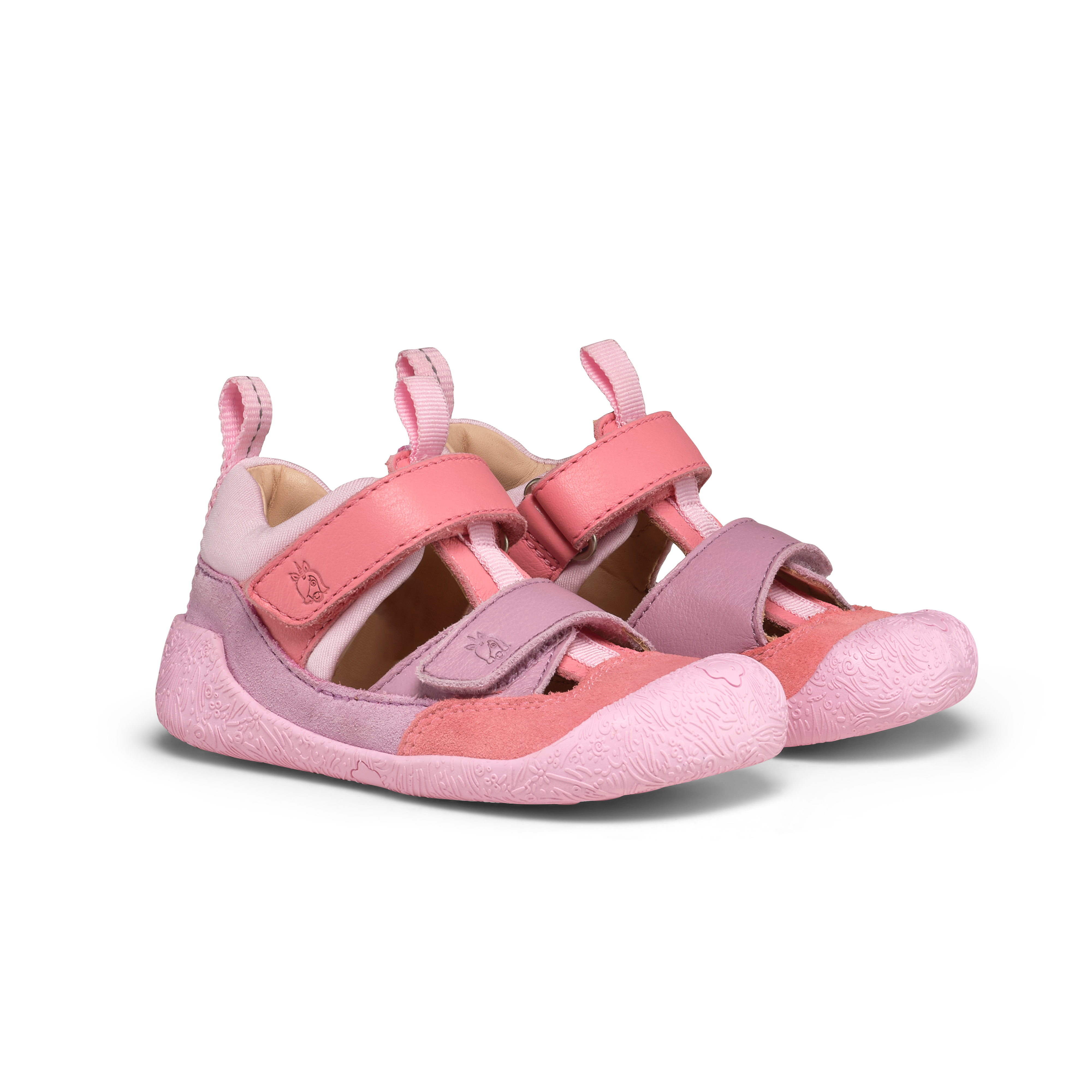 Affenzahn Prewalker Leather Freely barfodssko til børn i farven Unicorn, forfra