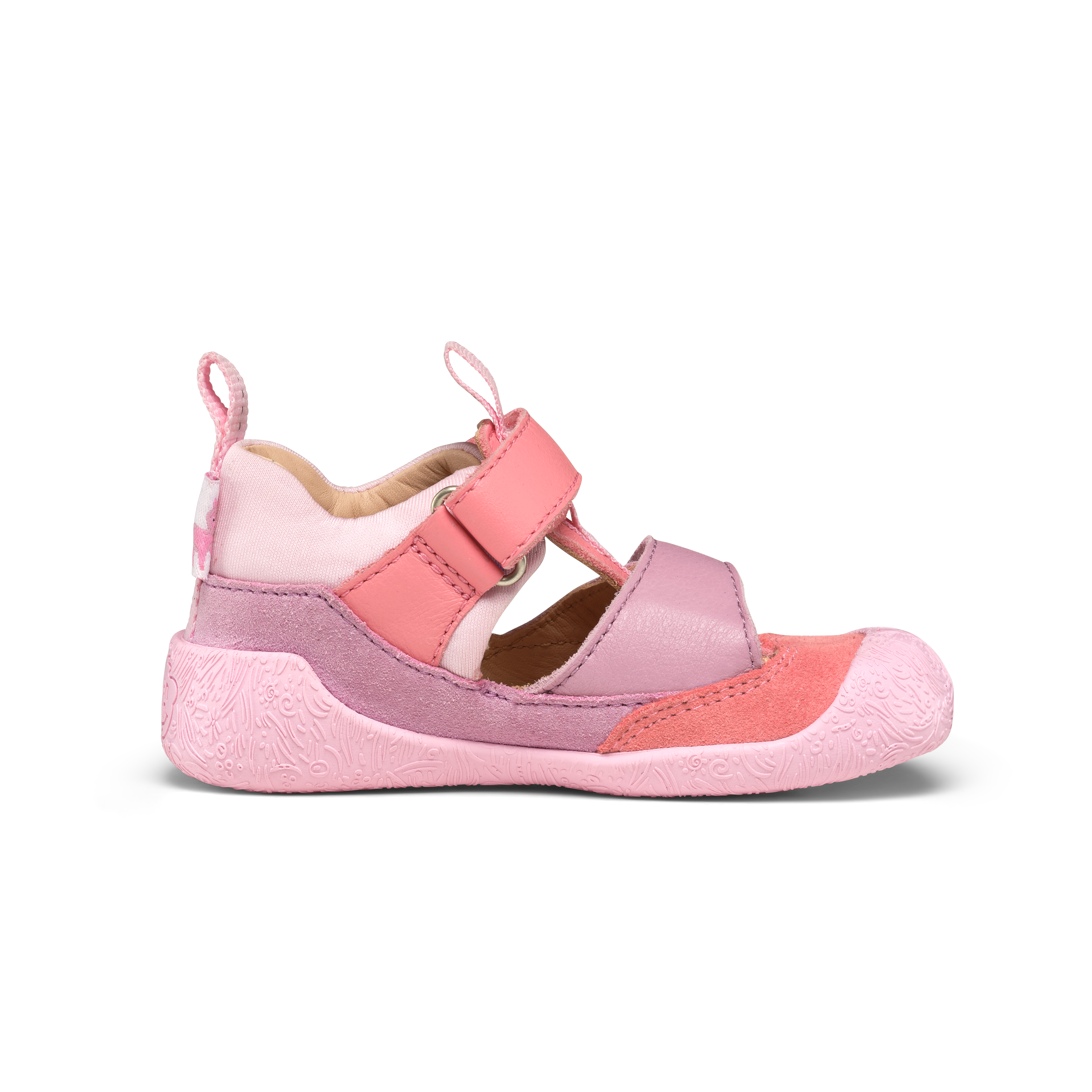 Affenzahn Prewalker Leather Freely barfodssko til børn i farven Unicorn, detalje