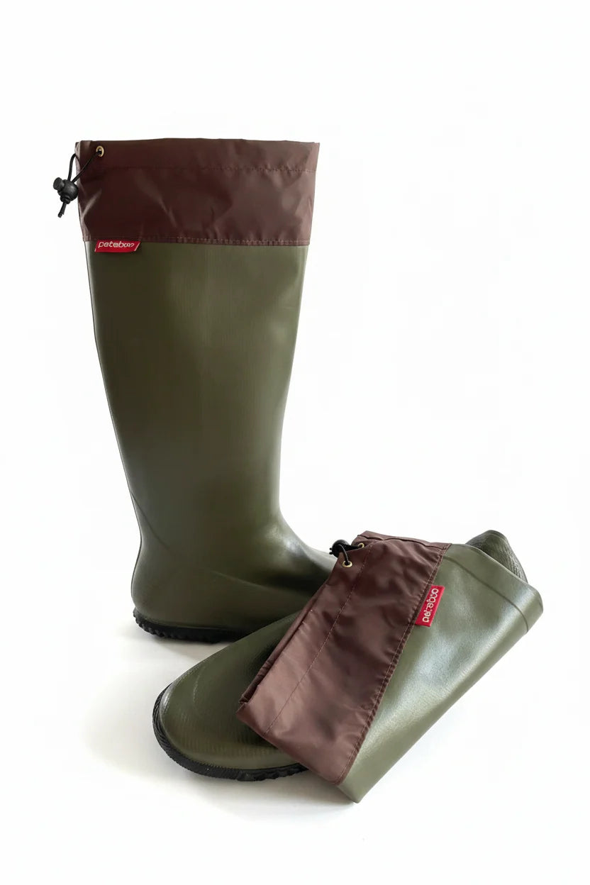Pokeboo Tread – Foldbare Gummistøvler – Khaki