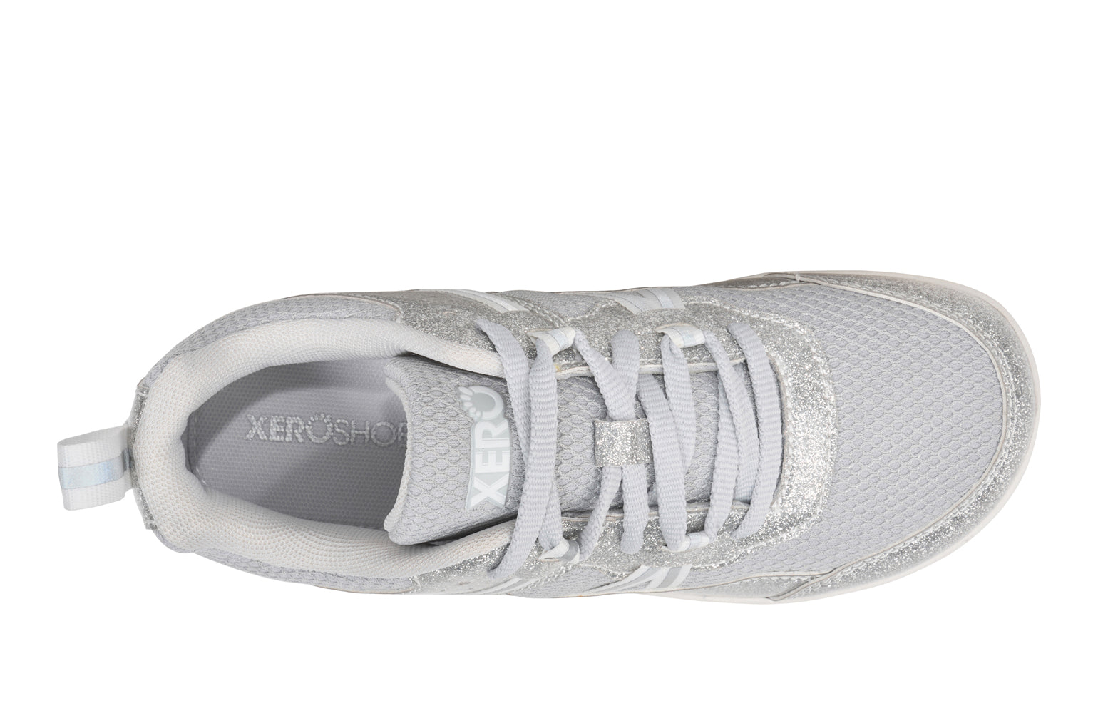 Xero Shoes Prio Big Kids – Silver Glitter