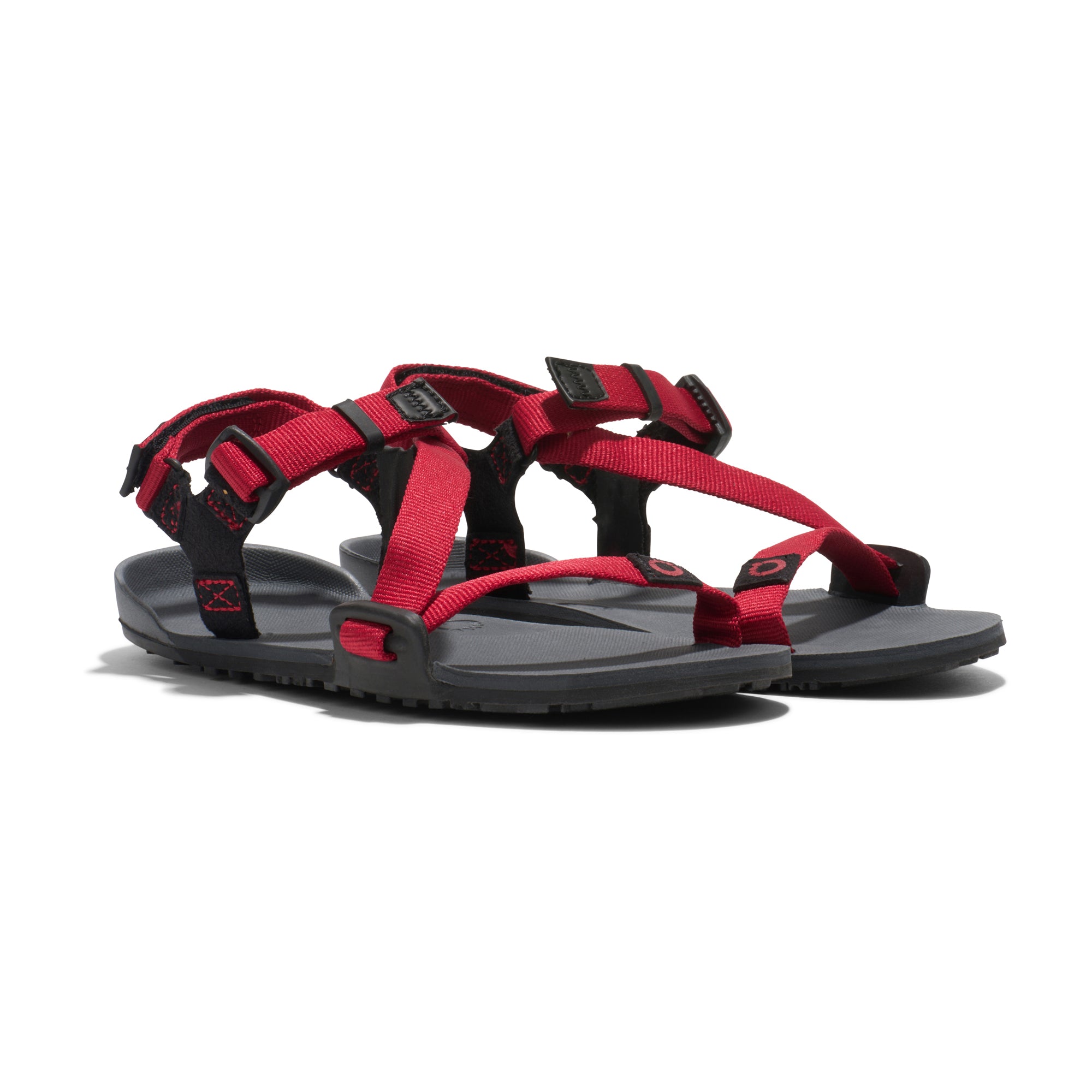 Xero Shoes Z-Trail Kids – Charcoal / Red Pepper