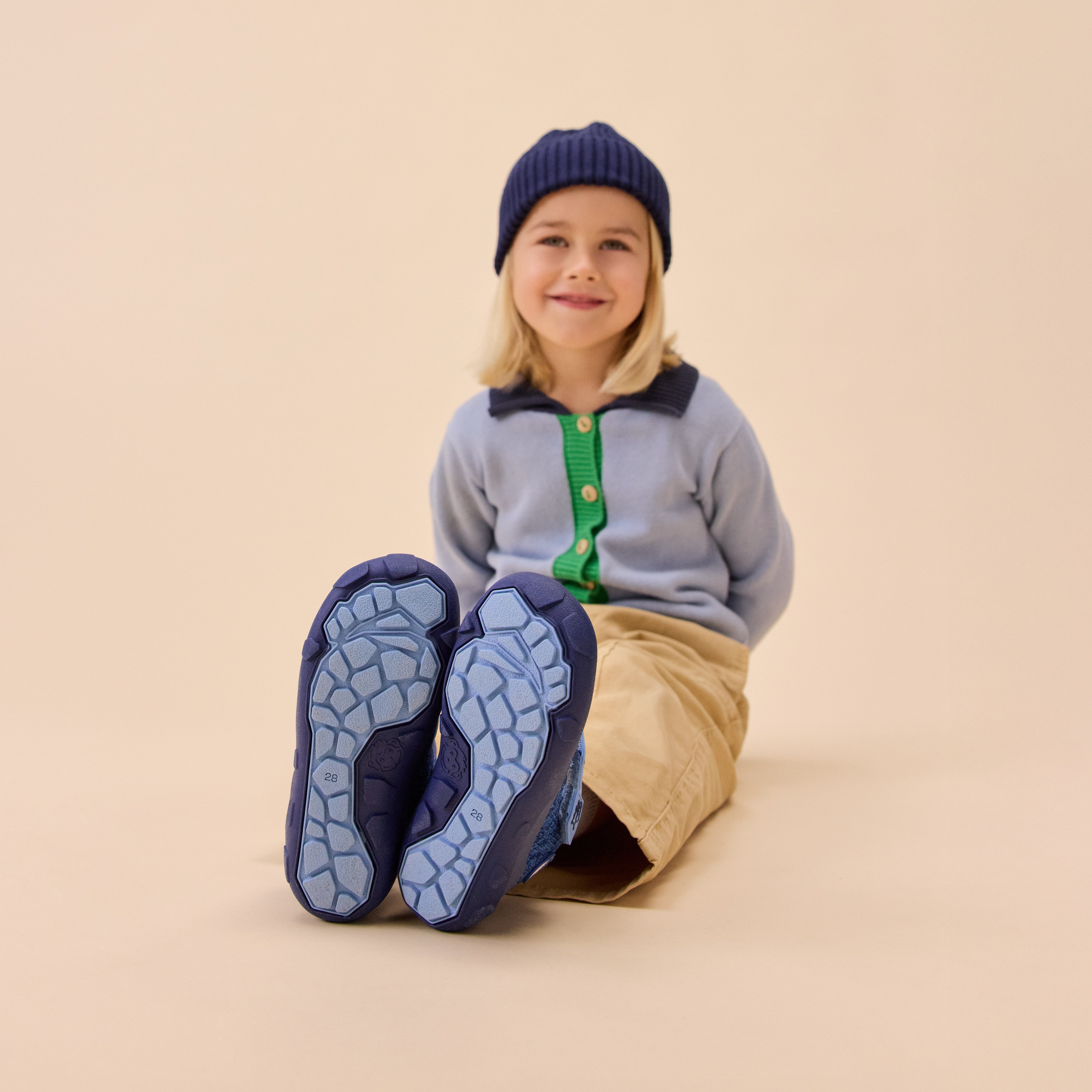 Affenzahn Low Boot Knit Happy – Elephant