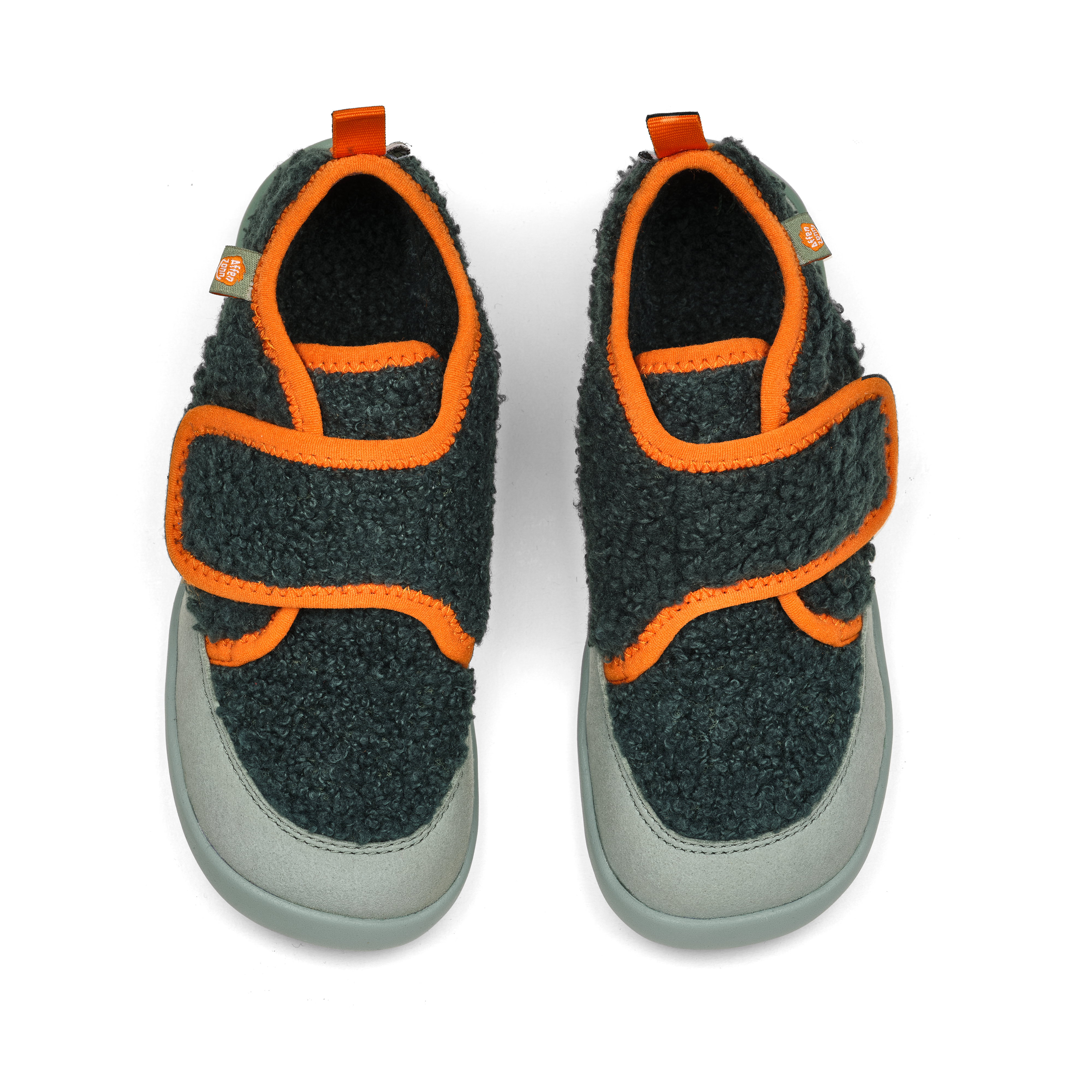 Affenzahn Slipper Vegan Fleecy barfodssko til børn i farven Bunny, set ovenfra