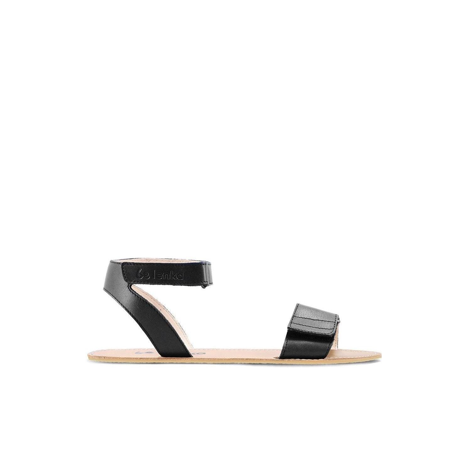 Be Lenka Iris barfods sandaler til kvinder i farven black, yderside