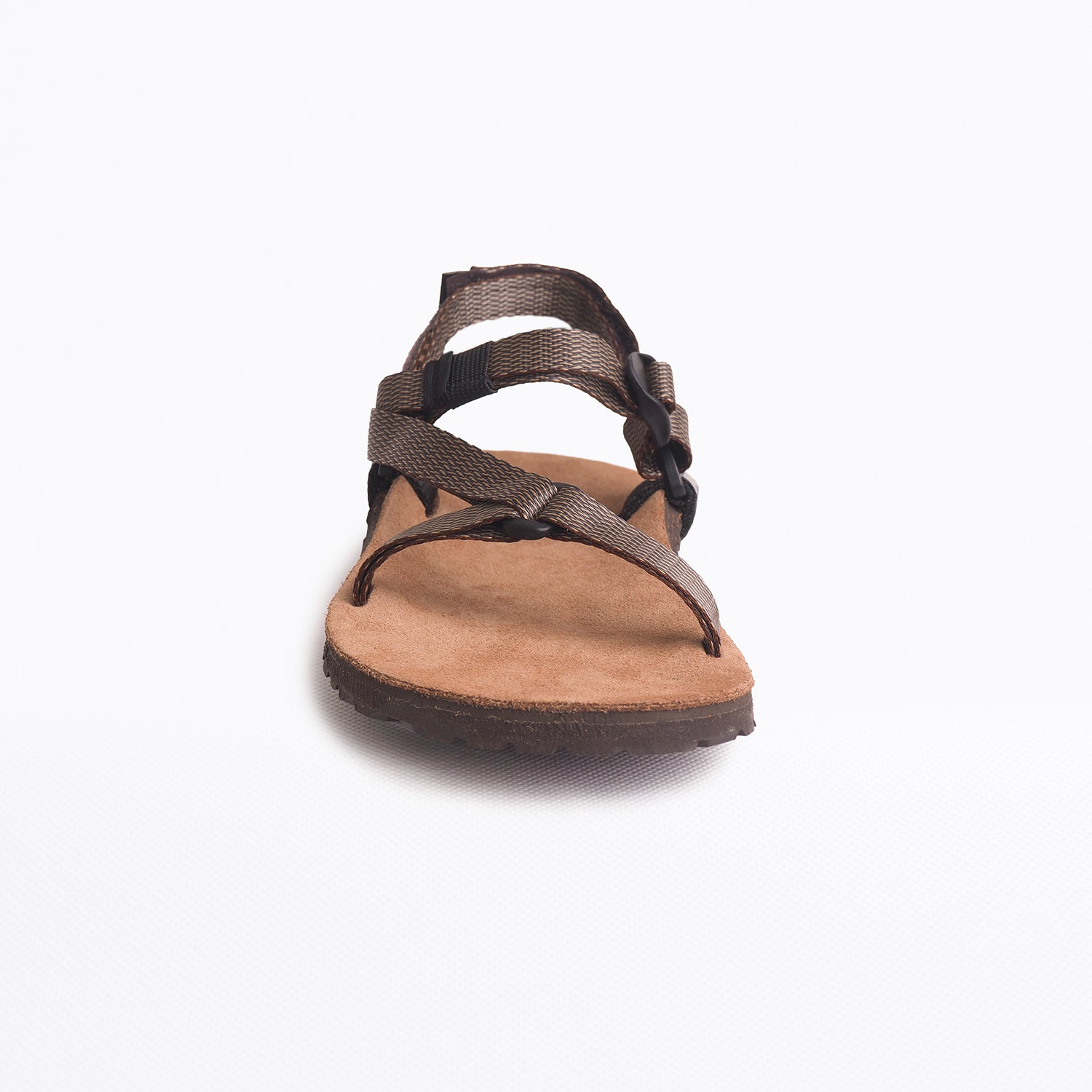 Bosky Light II Z Leather sandal in Tierra, front view