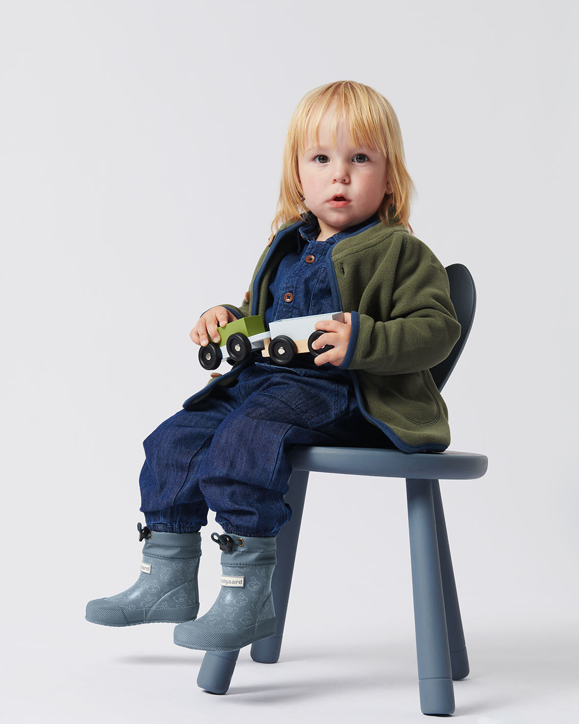 Copertina Bundgaard – Stivali di gomma – Coniglio verde acqua