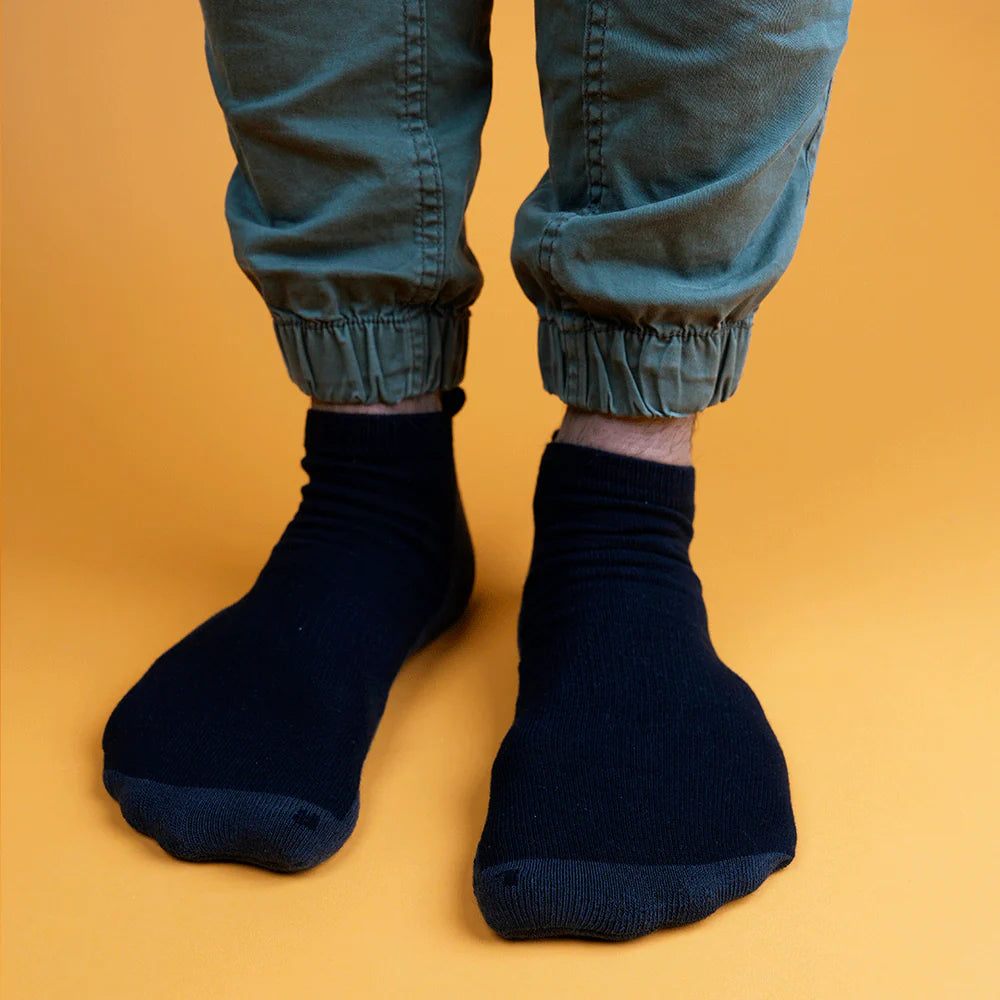 My Foot Function Wide Socks – Ankle Length – Black