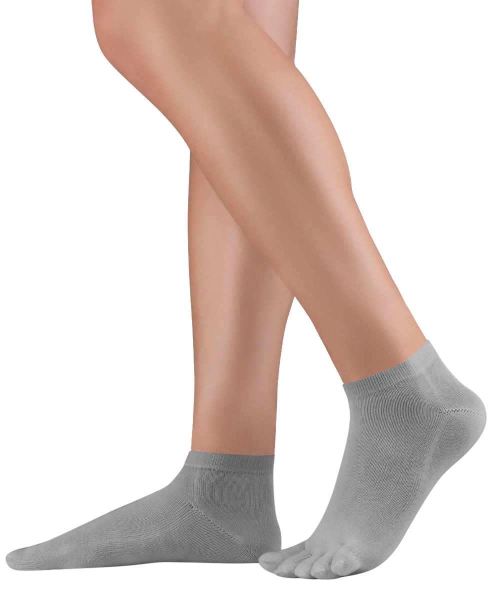 Knitido Dr. Foot Silver Sneaker — Toe socks