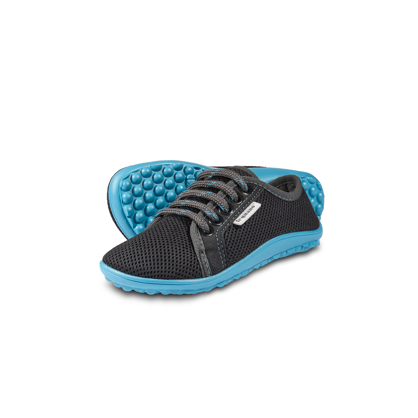 Mærkbare Aktiv barfods sneakers til børn i farven anthracite / blue, par