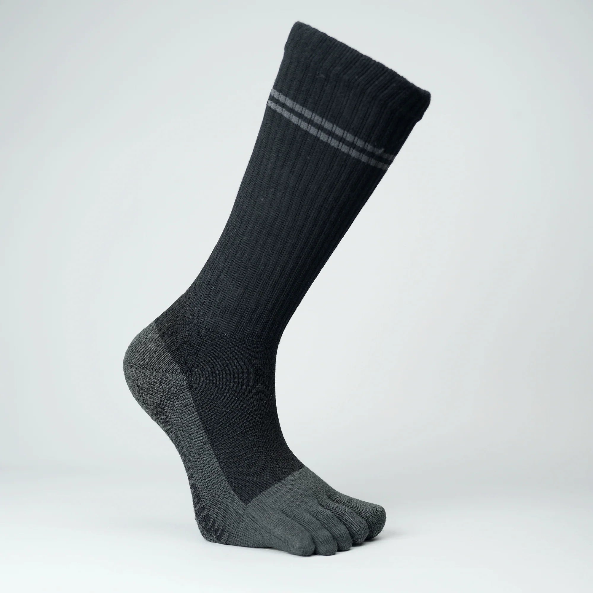 My Foot Function Toe Socks - Crew Length - Black