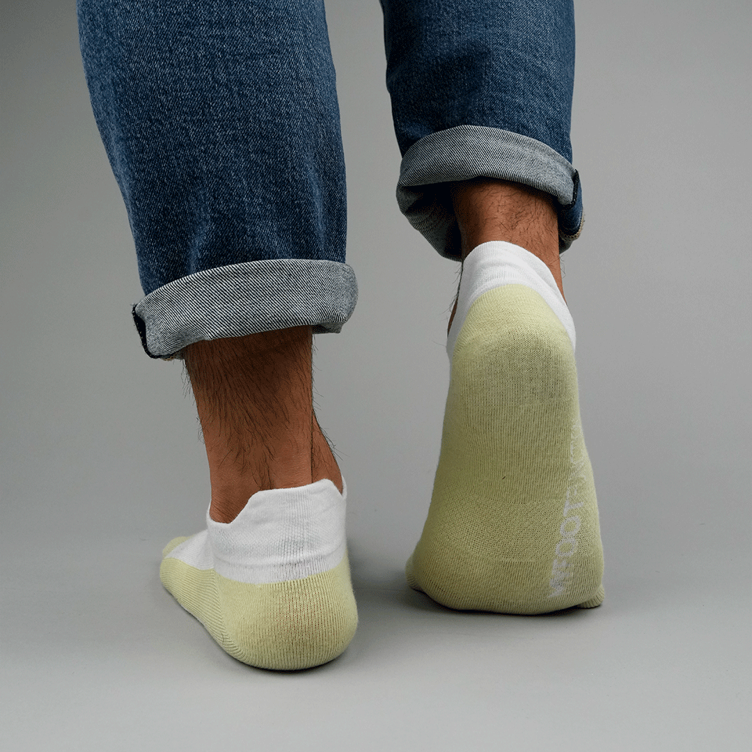 Calzini My Foot Function Toe – Lunghezza invisibile – Bianco/Giada