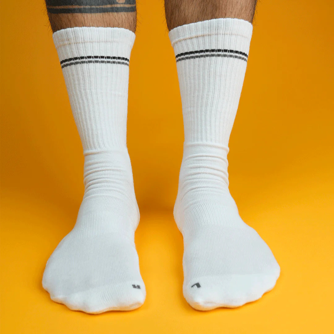 Calzini larghi My Foot Function - Lunghezza girocollo - Bianco