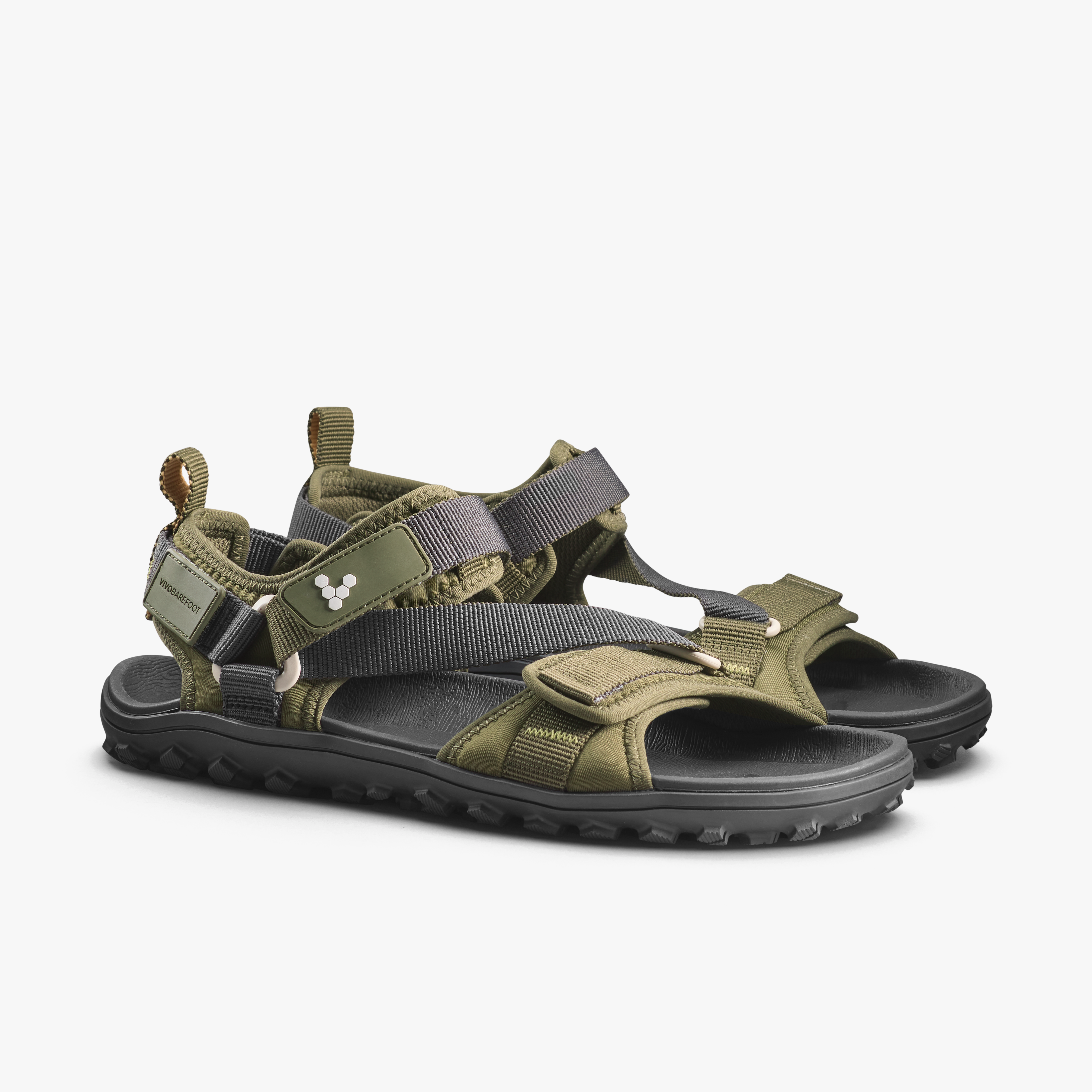 Vivobarefoot Tracker Ora Sandal Mens Dark Olive, parvist