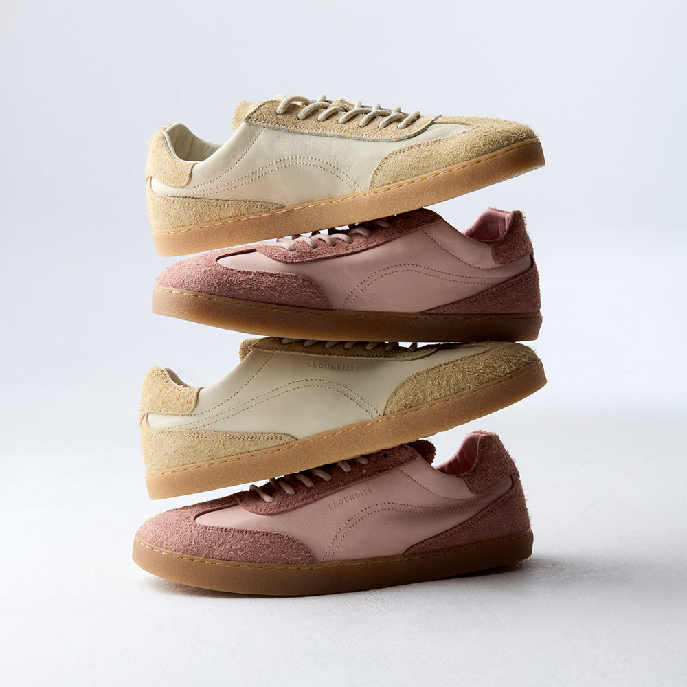 Groundies Panama Soft Womens – Lemon Cream, på fod
