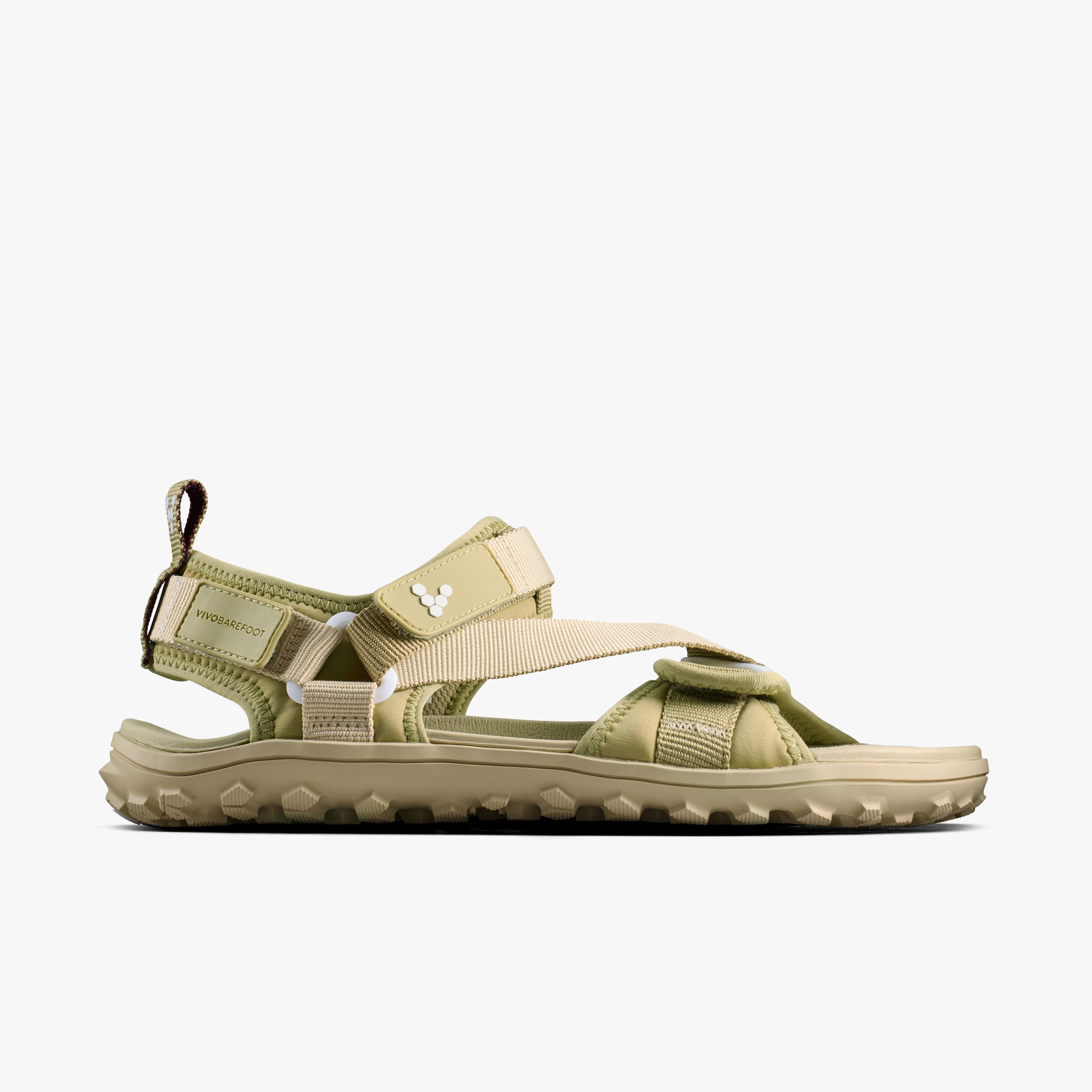 Vivobarefoot Tracker Ora Sandal Mens Dune, set fra siden