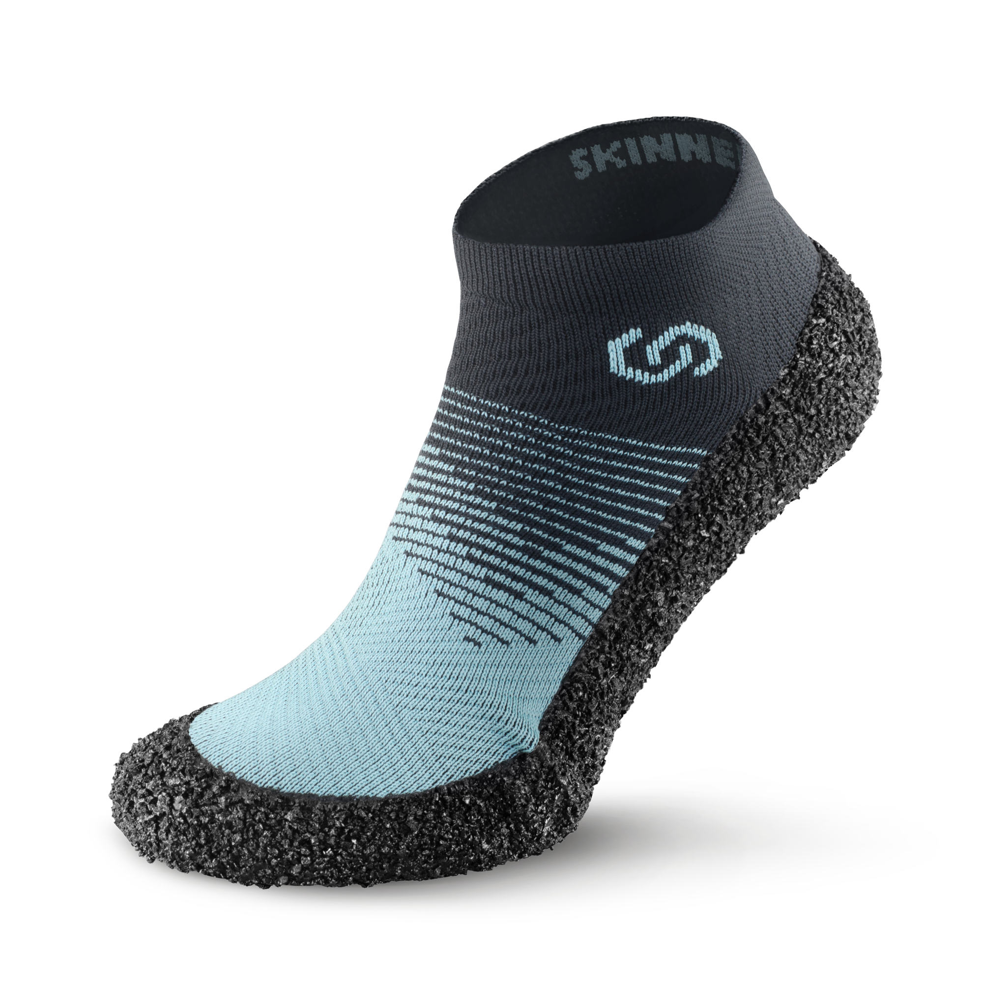 Skinners Skinners Comfort 2.0 barfods udendørssokker til kvinder og mænd i farven aqua, yderside