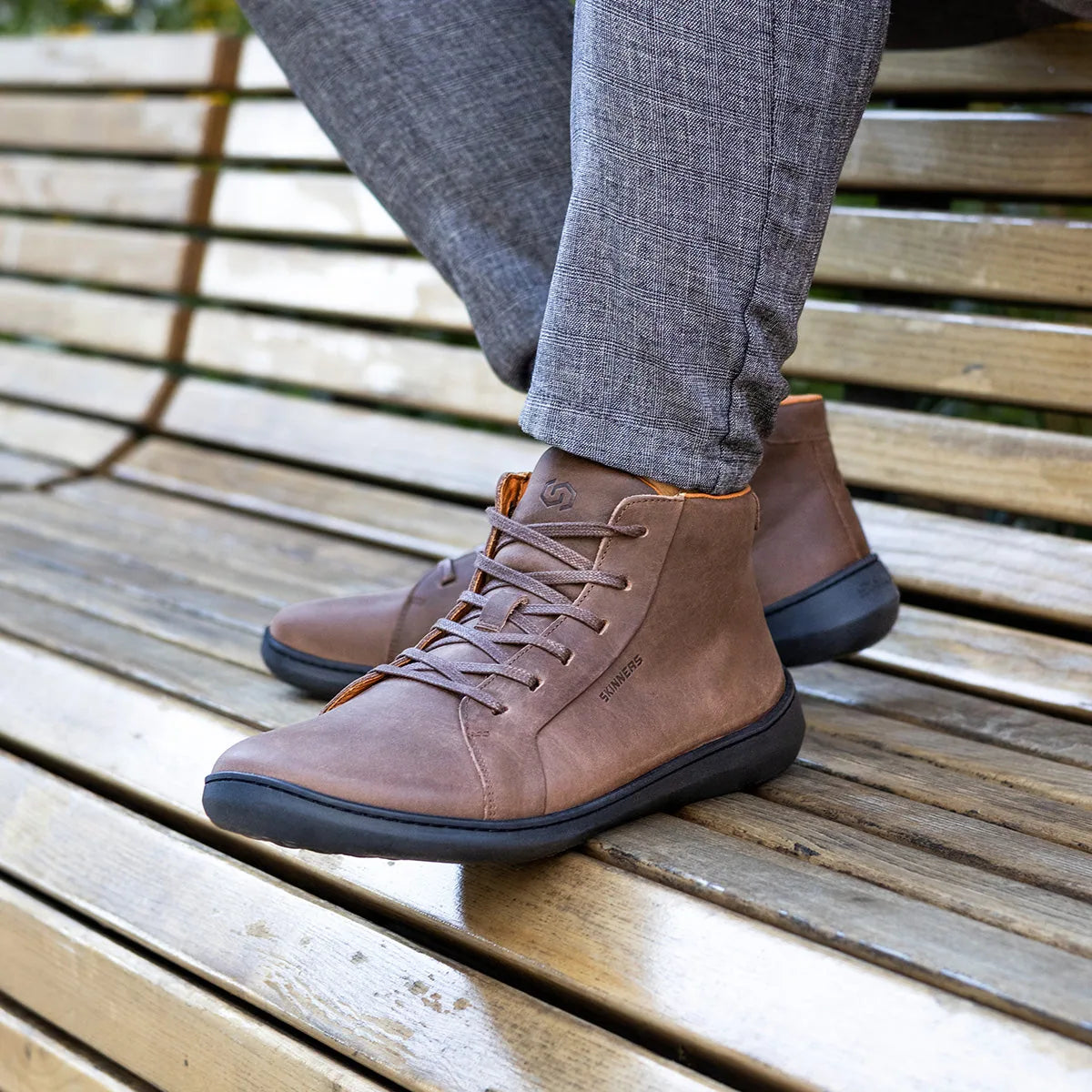 Skinners Moonwalker High Top – Dark Brown